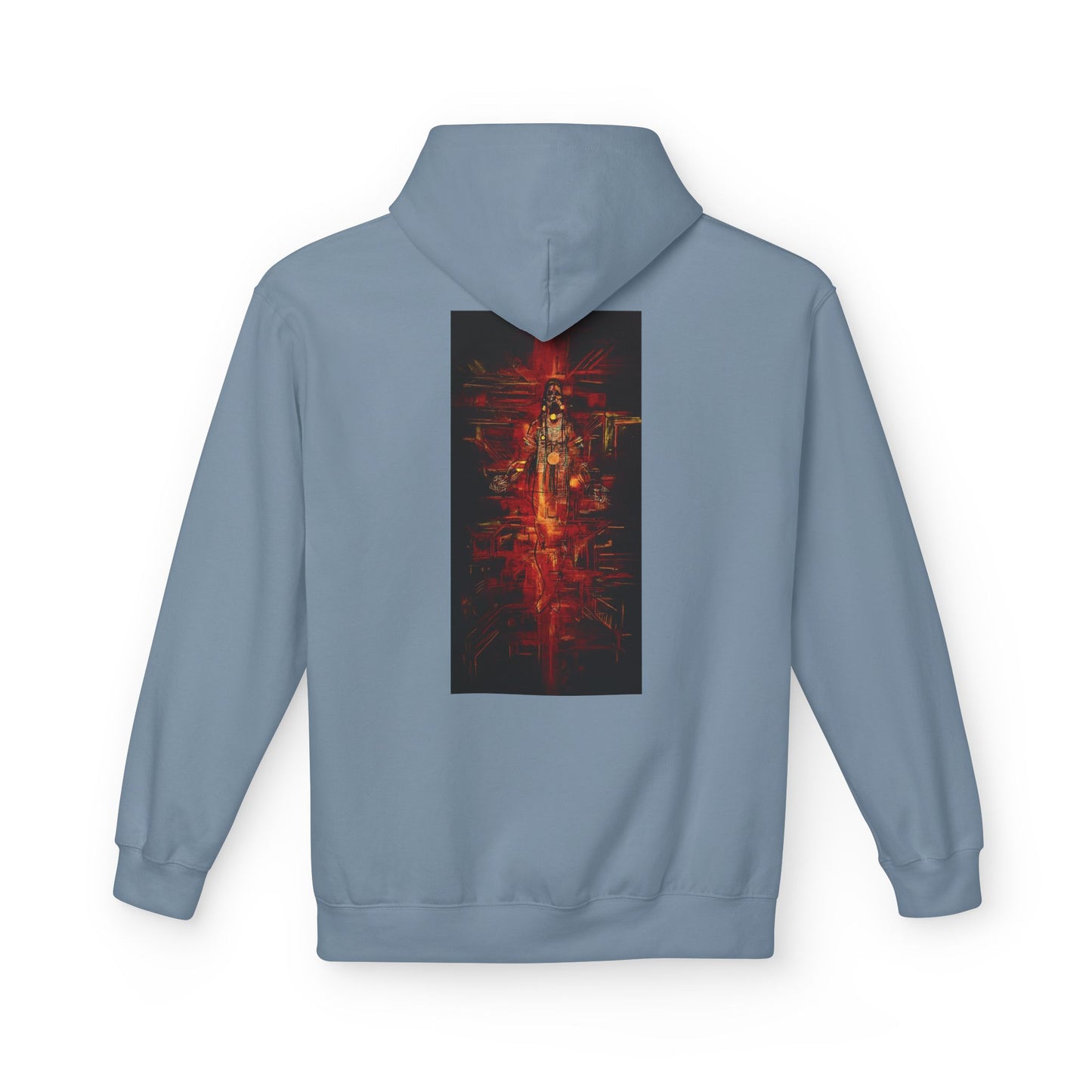 Sound of Silence #1 Native Hooded Sweatshirt, Unisex Fleece Pullover, Cozy Graphic Hoodie, Casual Streetwear, Gift for Art Lovers