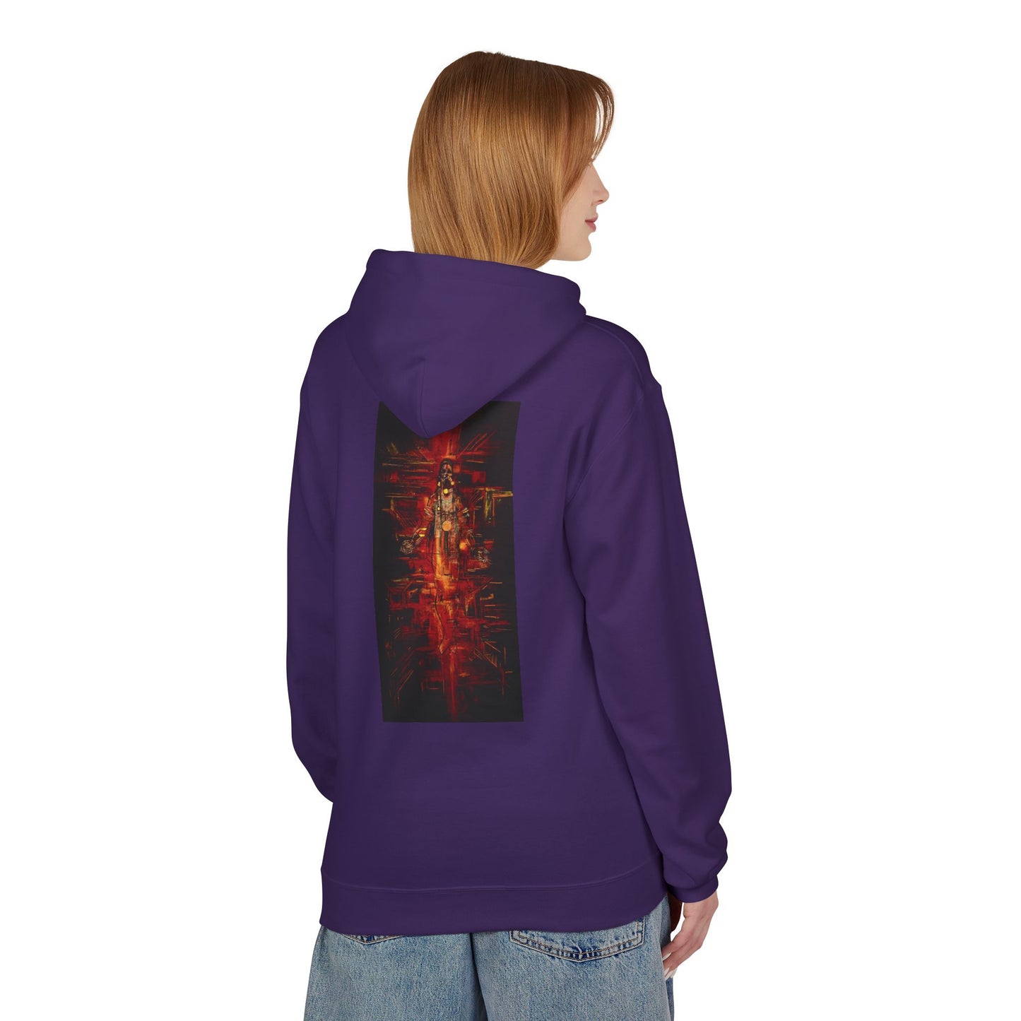 Sound of Silence #1 Native Hooded Sweatshirt, Unisex Fleece Pullover, Cozy Graphic Hoodie, Casual Streetwear, Gift for Art Lovers