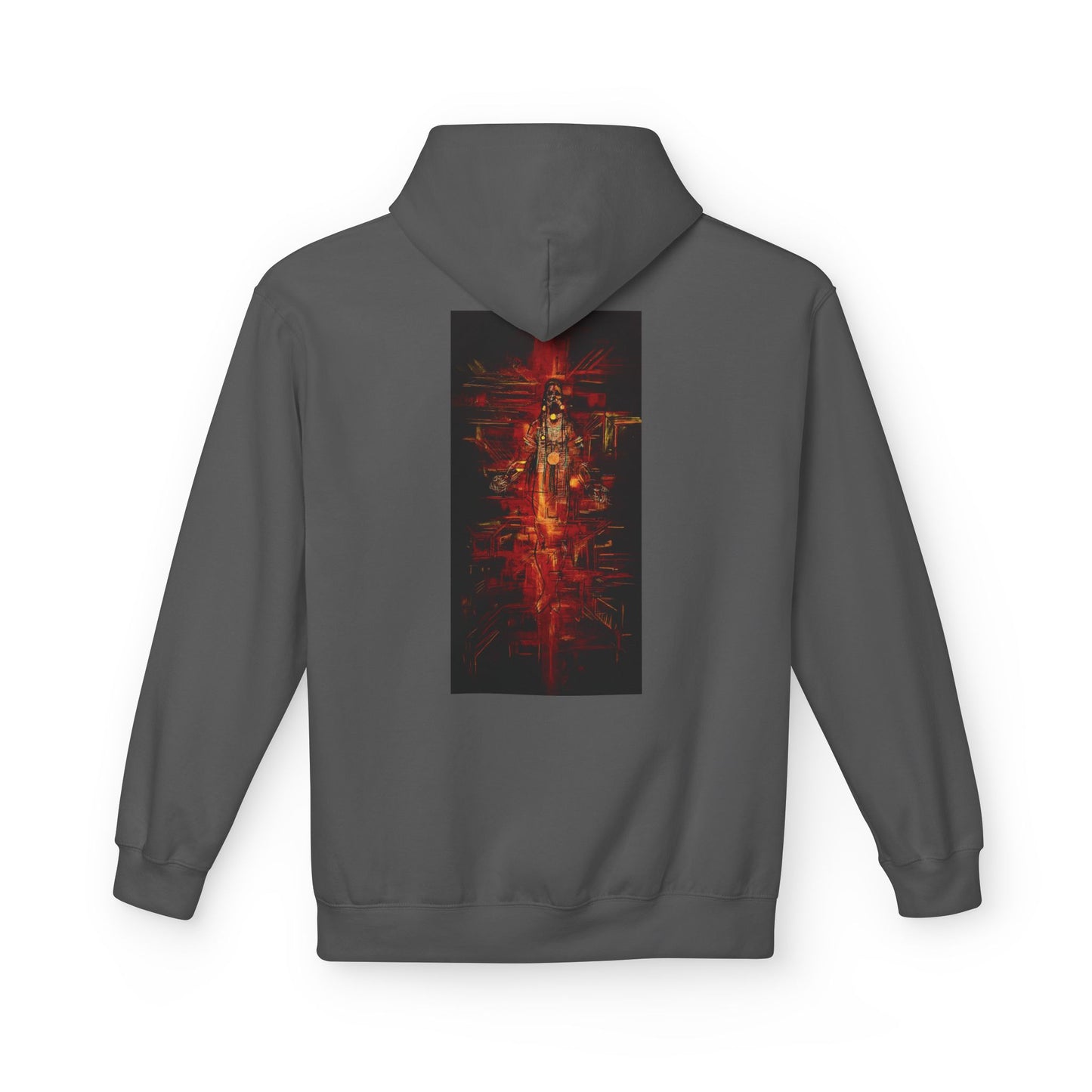Sound of Silence #1 Native Hooded Sweatshirt, Unisex Fleece Pullover, Cozy Graphic Hoodie, Casual Streetwear, Gift for Art Lovers