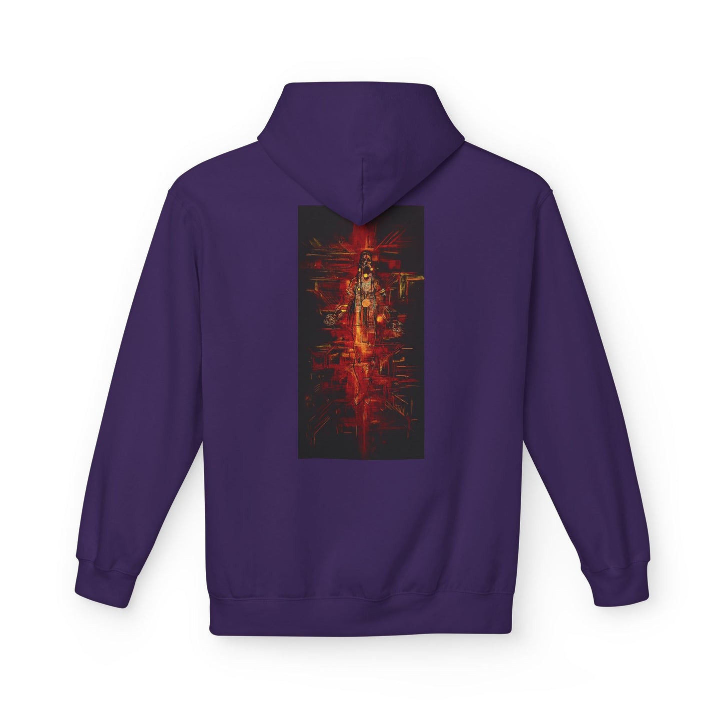 Sound of Silence #1 Native Hooded Sweatshirt, Unisex Fleece Pullover, Cozy Graphic Hoodie, Casual Streetwear, Gift for Art Lovers