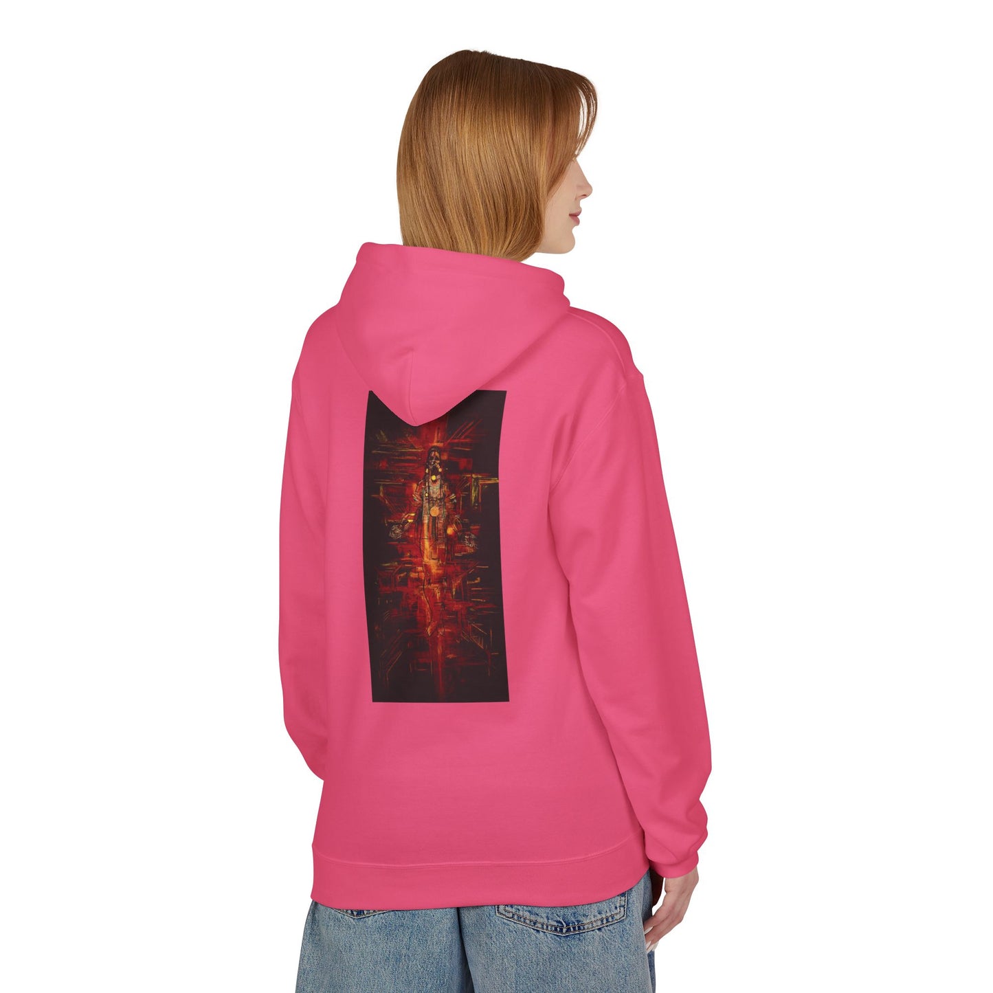 Sound of Silence #1 Native Hooded Sweatshirt, Unisex Fleece Pullover, Cozy Graphic Hoodie, Casual Streetwear, Gift for Art Lovers