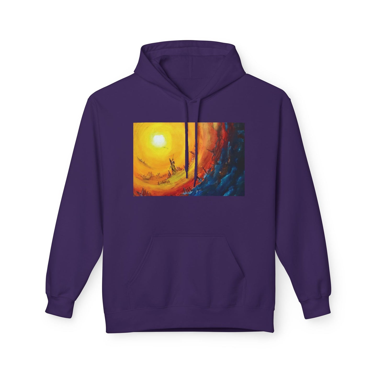 Big Lodge Native Hooded Sweatshirt, Unisex Fleece Pullover, Cozy Graphic Hoodie, Casual Streetwear, Gift for Art Lovers