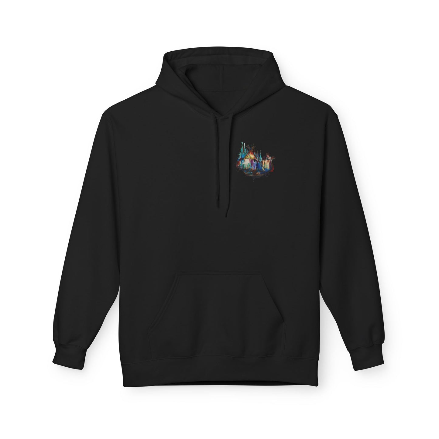 Sound of Silence #1 Native Hooded Sweatshirt, Unisex Fleece Pullover, Cozy Graphic Hoodie, Casual Streetwear, Gift for Art Lovers