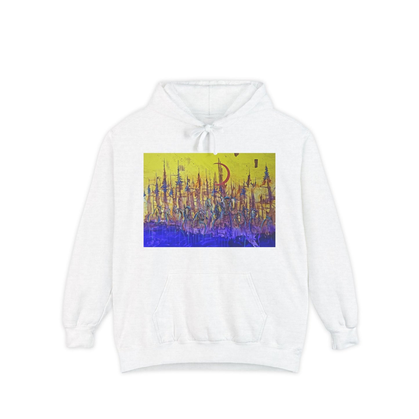 My Favorite Memory Garment-Dyed Hoodie, Vibrant Hoodie for Creative Souls, Cozy Apparel, Gift for Art Lovers, Casual Streetwear