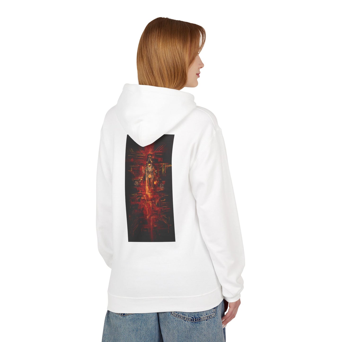 Sound of Silence #1 Native Hooded Sweatshirt, Unisex Fleece Pullover, Cozy Graphic Hoodie, Casual Streetwear, Gift for Art Lovers