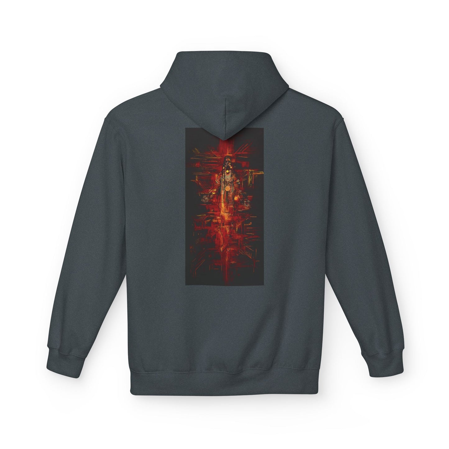 Sound of Silence #1 Native Hooded Sweatshirt, Unisex Fleece Pullover, Cozy Graphic Hoodie, Casual Streetwear, Gift for Art Lovers
