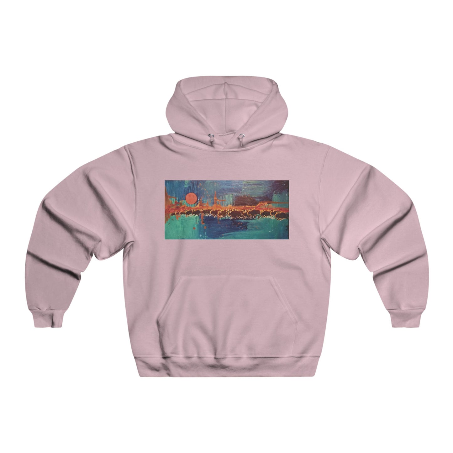 Buffalo Run Hoodie, Cozy Sweatshirt for Fall, Perfect Gift for Nature Lovers, Stylish Comfort Wear