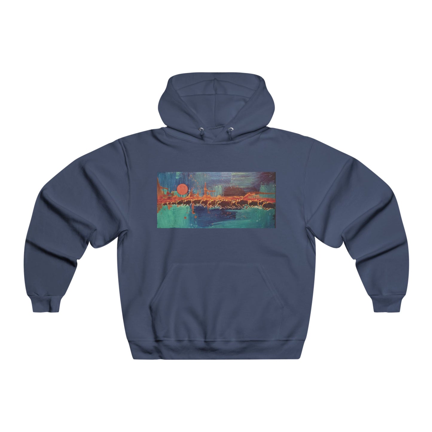 Buffalo Run Hoodie, Cozy Sweatshirt for Fall, Perfect Gift for Nature Lovers, Stylish Comfort Wear