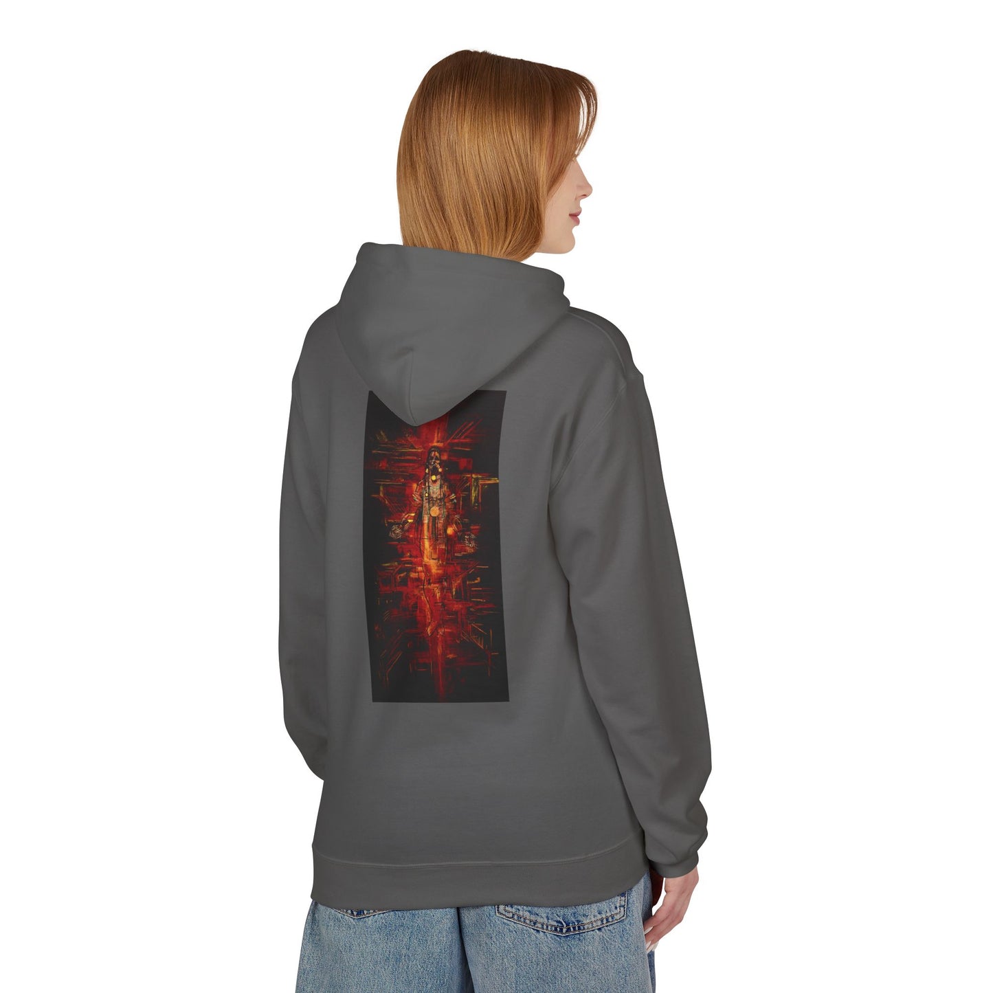Sound of Silence #1 Native Hooded Sweatshirt, Unisex Fleece Pullover, Cozy Graphic Hoodie, Casual Streetwear, Gift for Art Lovers