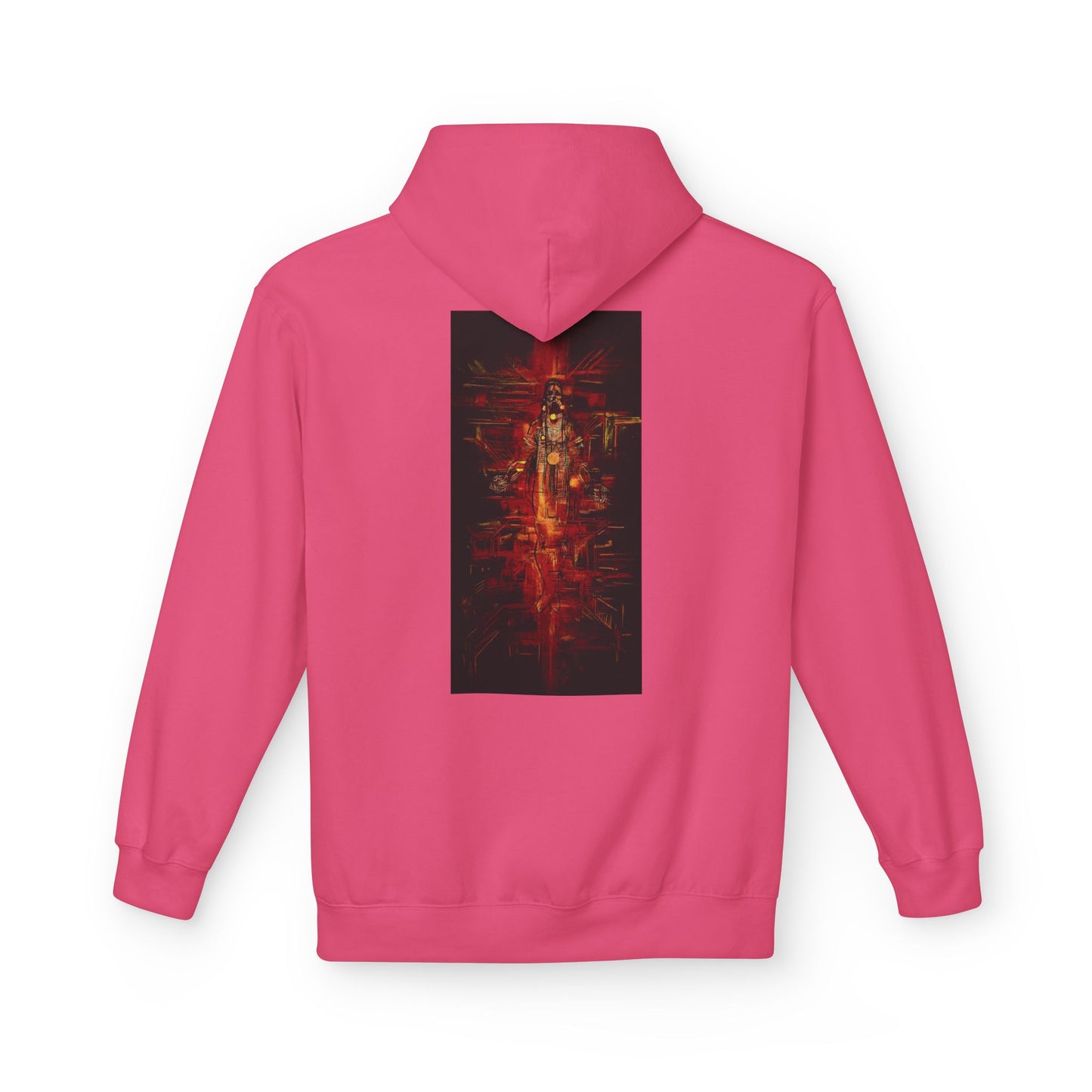 Sound of Silence #1 Native Hooded Sweatshirt, Unisex Fleece Pullover, Cozy Graphic Hoodie, Casual Streetwear, Gift for Art Lovers