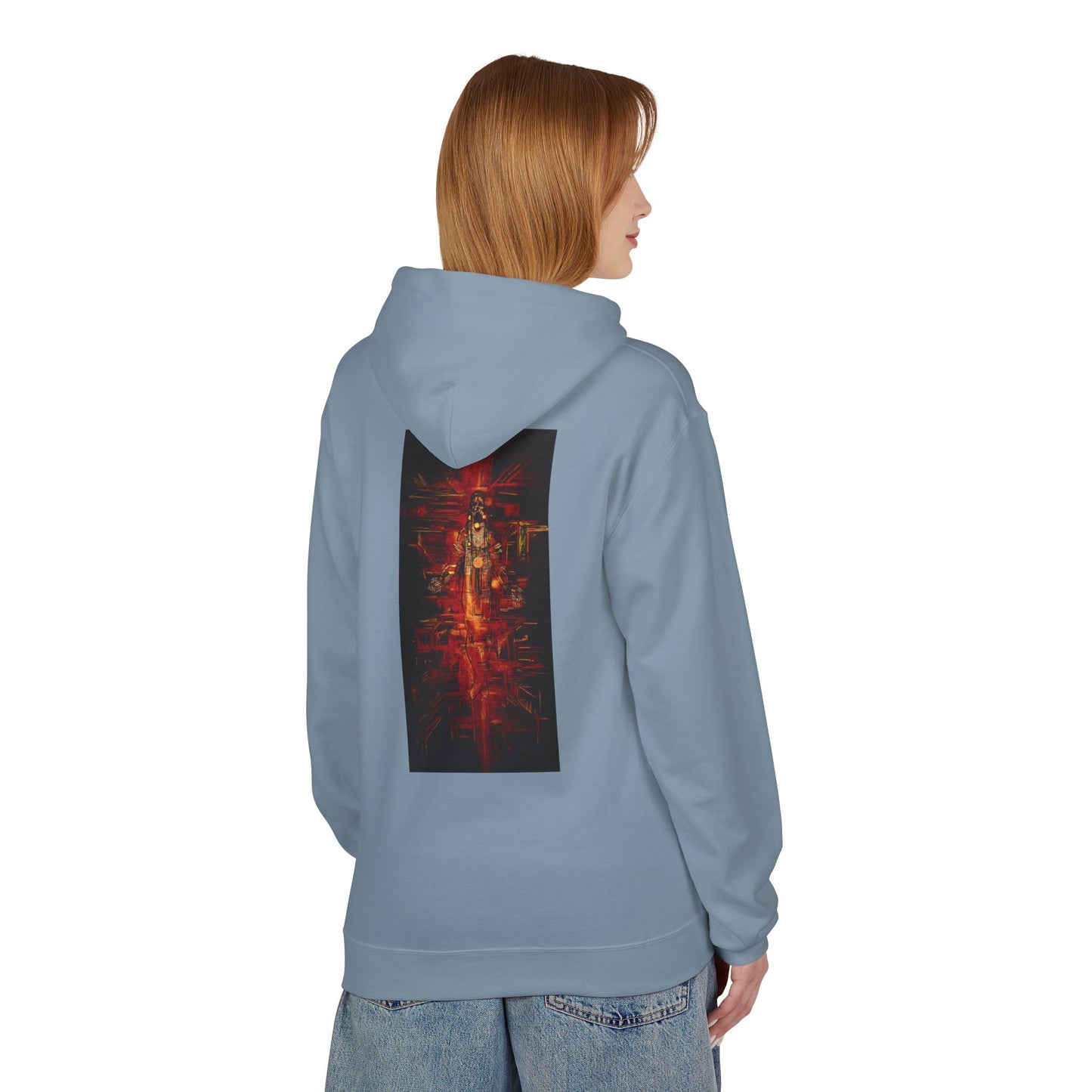 Sound of Silence #1 Native Hooded Sweatshirt, Unisex Fleece Pullover, Cozy Graphic Hoodie, Casual Streetwear, Gift for Art Lovers