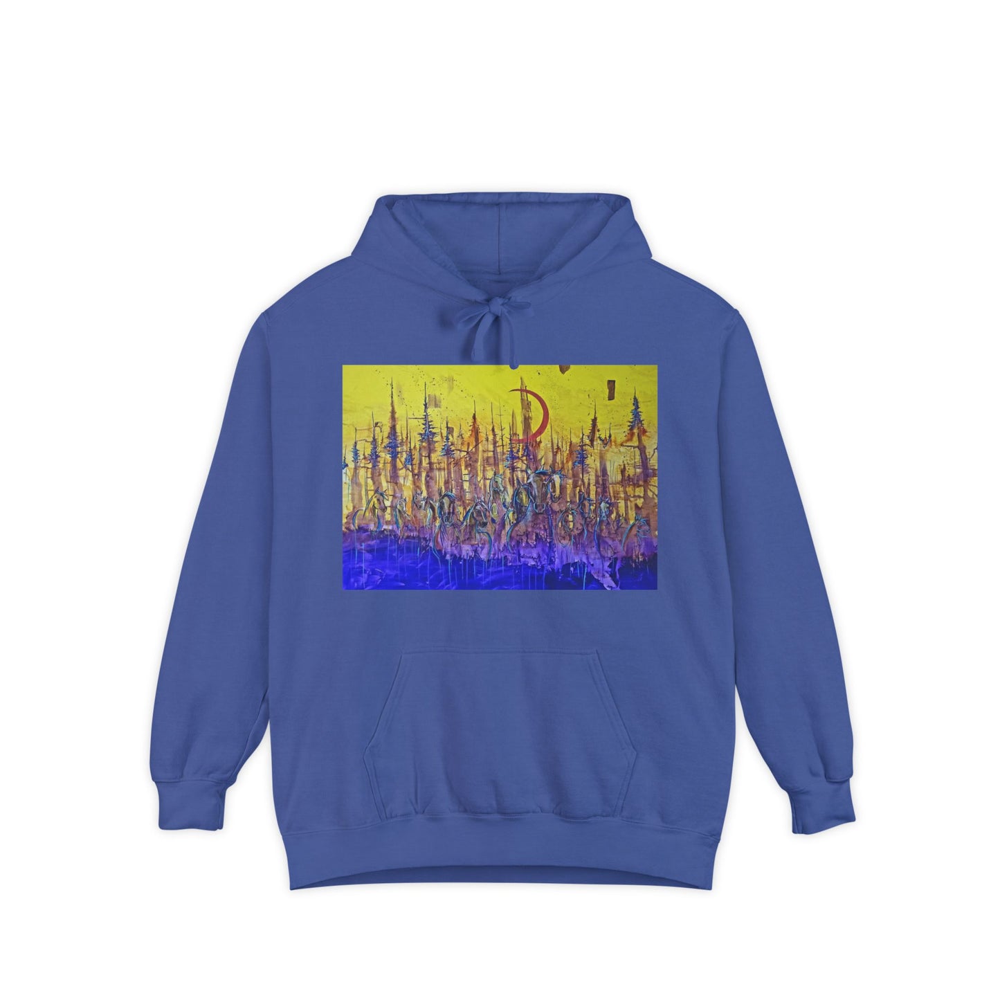 My Favorite Memory Garment-Dyed Hoodie, Vibrant Hoodie for Creative Souls, Cozy Apparel, Gift for Art Lovers, Casual Streetwear