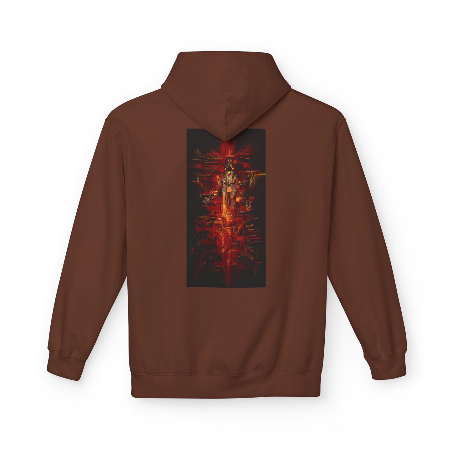 Sound of Silence #1 Native Hooded Sweatshirt, Unisex Fleece Pullover, Cozy Graphic Hoodie, Casual Streetwear, Gift for Art Lovers