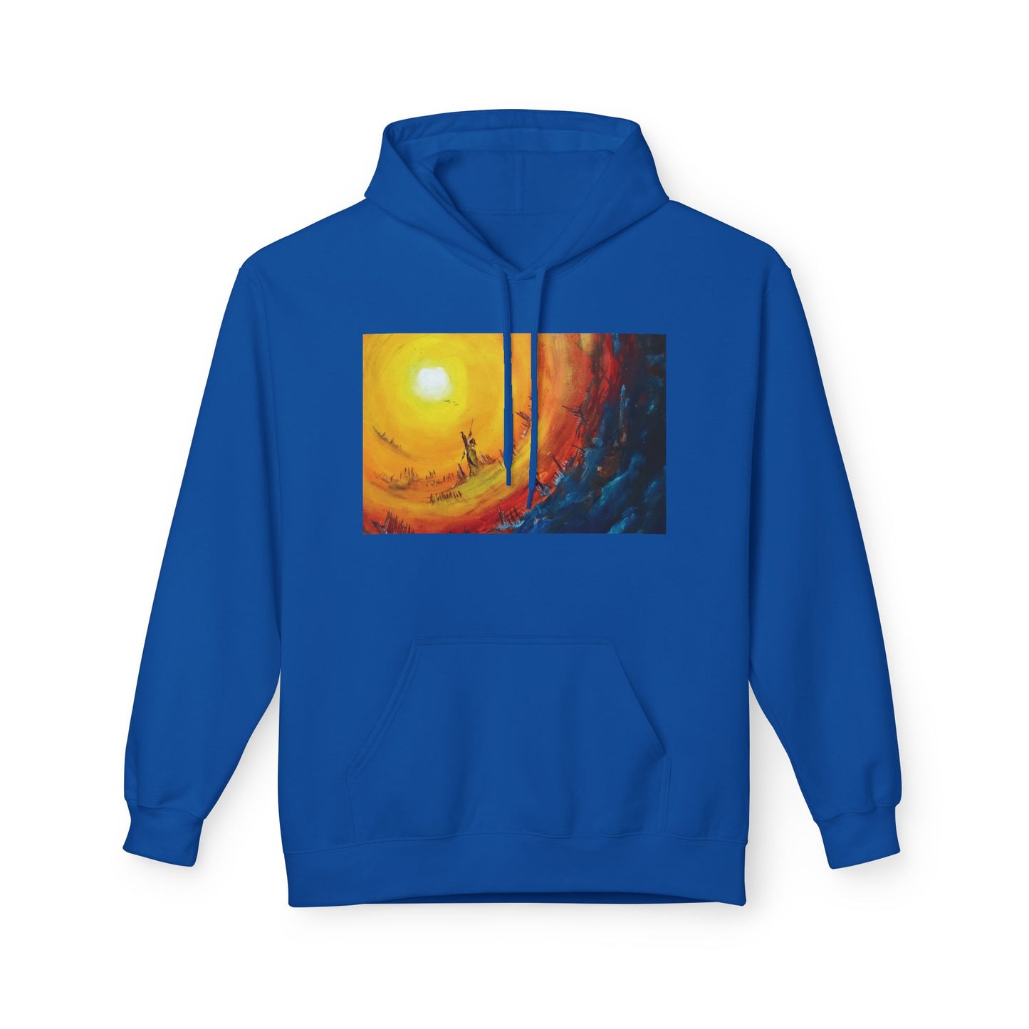 Big Lodge Native Hooded Sweatshirt, Unisex Fleece Pullover, Cozy Graphic Hoodie, Casual Streetwear, Gift for Art Lovers