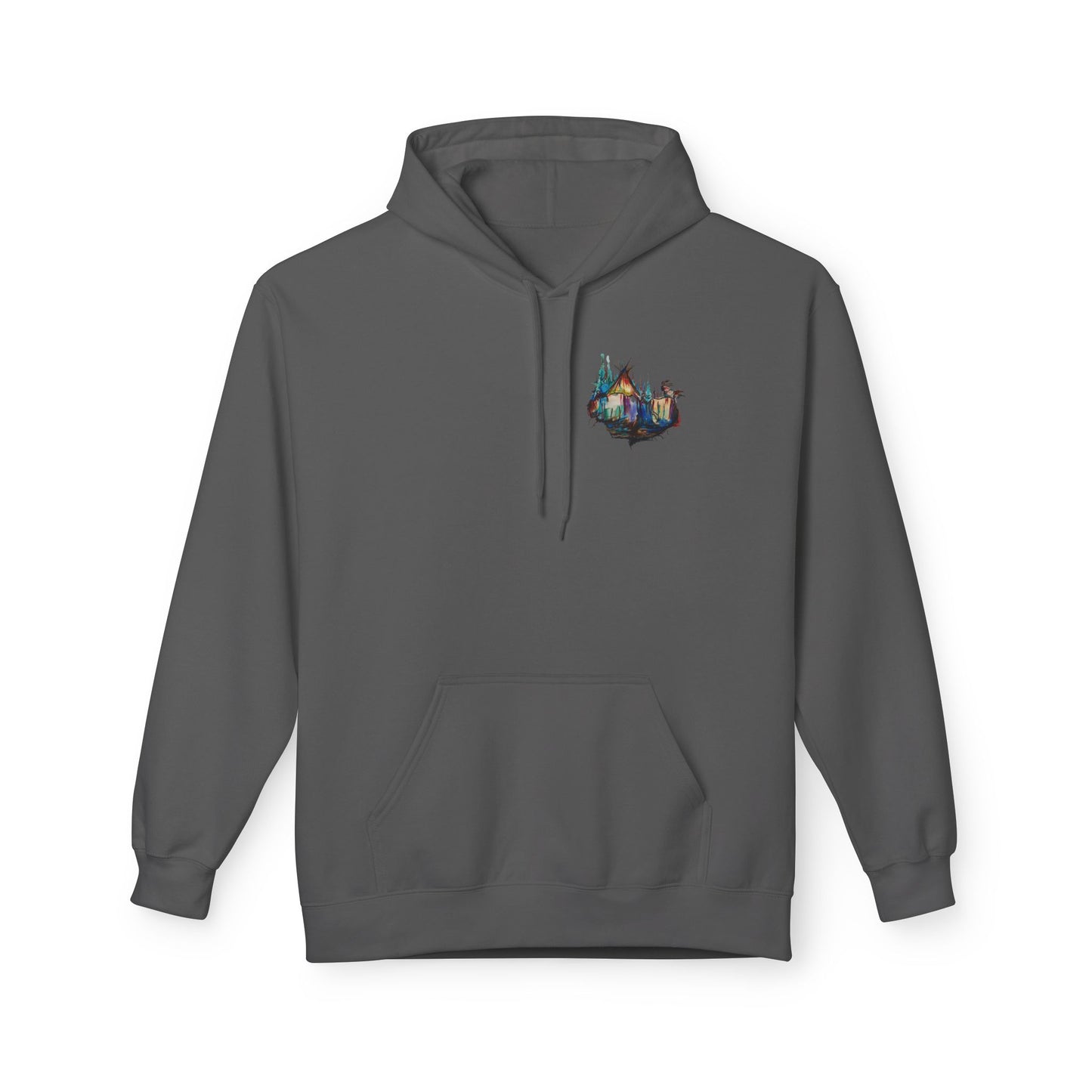 Sound of Silence #1 Native Hooded Sweatshirt, Unisex Fleece Pullover, Cozy Graphic Hoodie, Casual Streetwear, Gift for Art Lovers