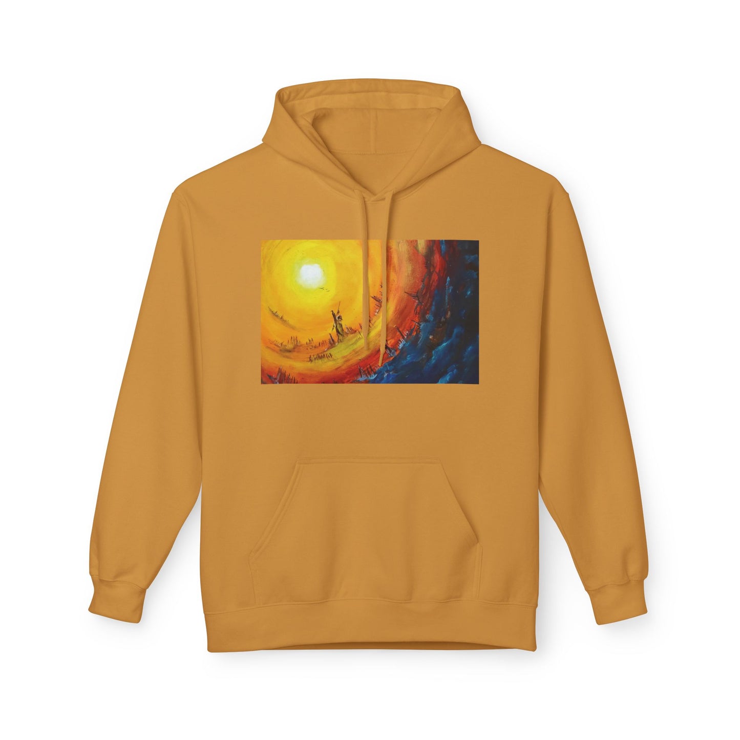 Big Lodge Native Hooded Sweatshirt, Unisex Fleece Pullover, Cozy Graphic Hoodie, Casual Streetwear, Gift for Art Lovers