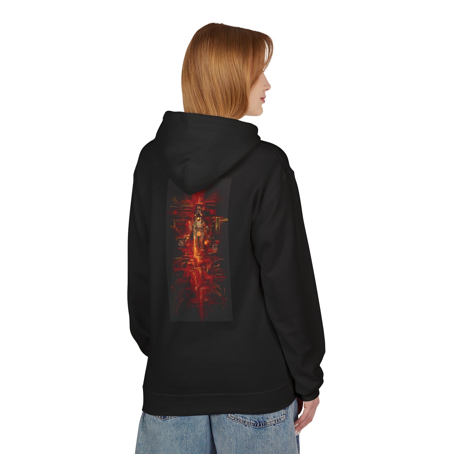 Sound of Silence #1 Native Hooded Sweatshirt, Unisex Fleece Pullover, Cozy Graphic Hoodie, Casual Streetwear, Gift for Art Lovers