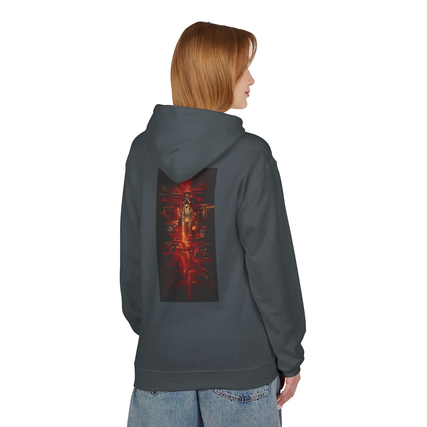 Sound of Silence #1 Native Hooded Sweatshirt, Unisex Fleece Pullover, Cozy Graphic Hoodie, Casual Streetwear, Gift for Art Lovers