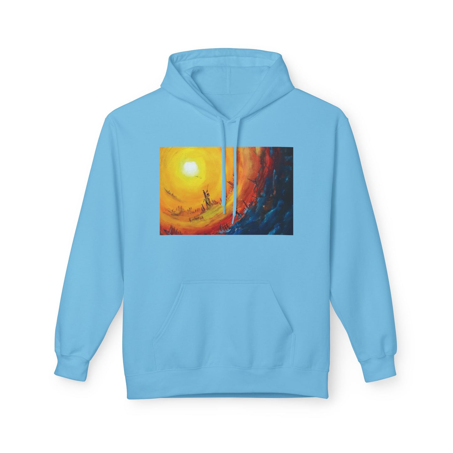 Big Lodge Native Hooded Sweatshirt, Unisex Fleece Pullover, Cozy Graphic Hoodie, Casual Streetwear, Gift for Art Lovers