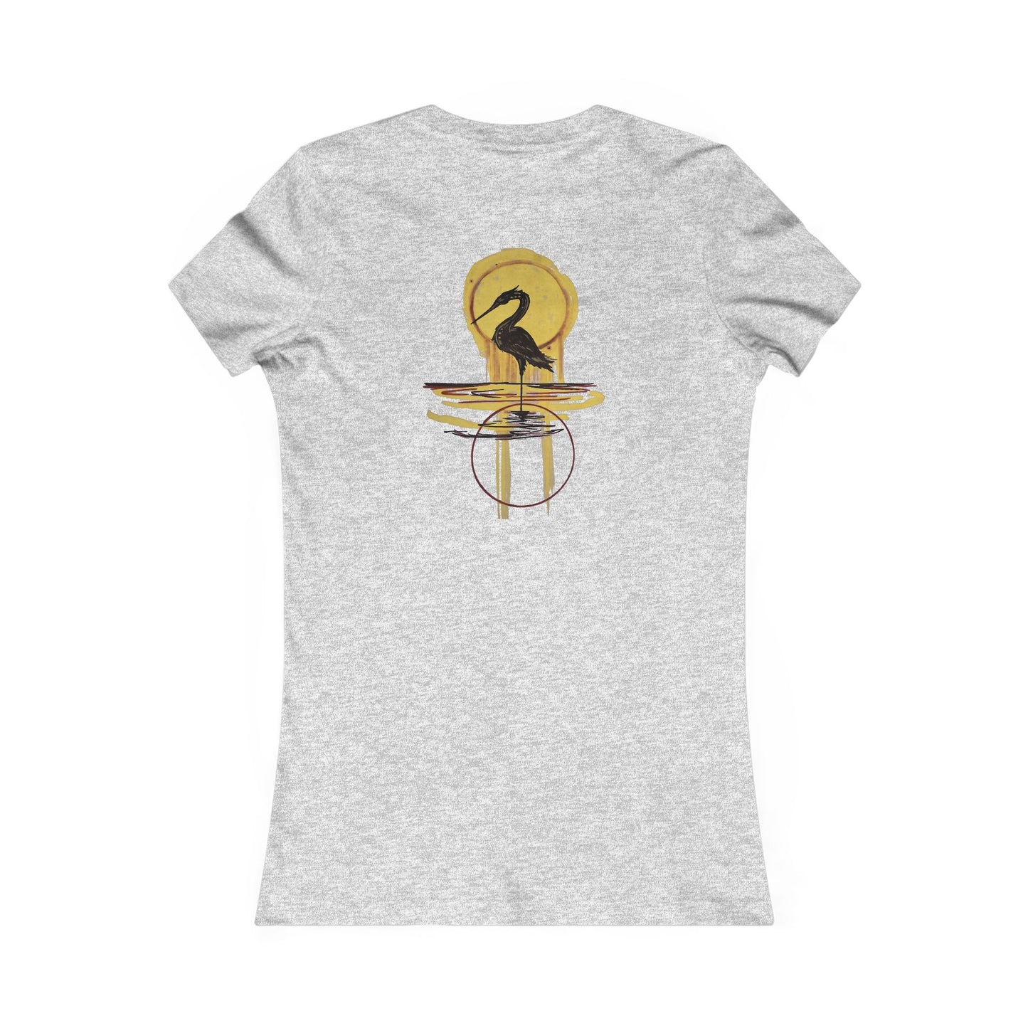 Sacred Waterbird Women's Tee, Casual Nature Shirt, Bird Lover Gift, Eco-Friendly Fashion, Unique Animal Design T-Shirt