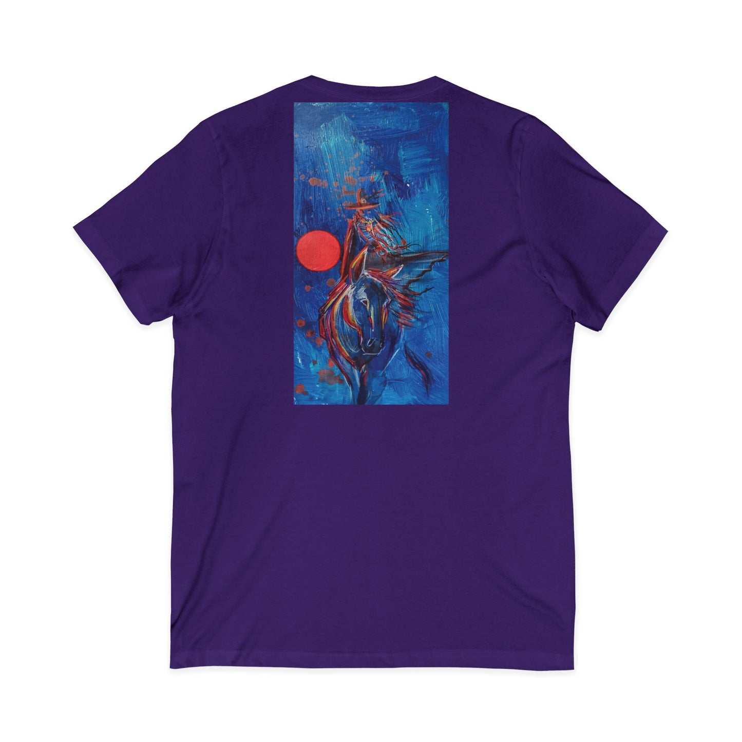 Southern Man Variant V-Neck Tee, Vibrant Graphic Tee, Unique Men's T-Shirt, Trendy Unisex Tee, Colorful Casual Wear, Gift for Art Lovers