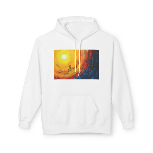 Big Lodge Native Hooded Sweatshirt, Unisex Fleece Pullover, Cozy Graphic Hoodie, Casual Streetwear, Gift for Art Lovers