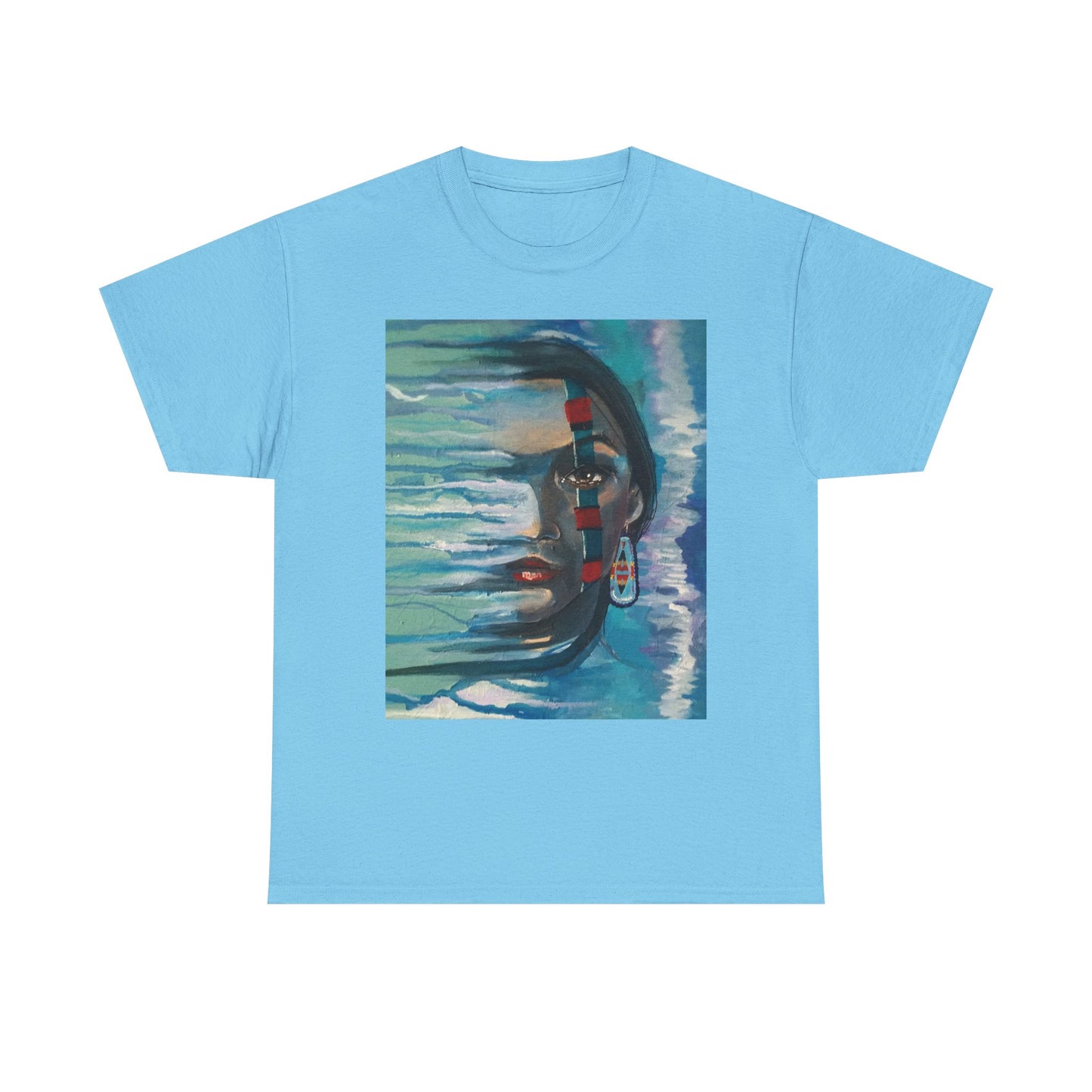 Whispers In The Wind Heavy Cotton Tee | Abstract Design, Comfortable Streetwear, Perfect for Art Lovers, Gifts, Everyday Wear
