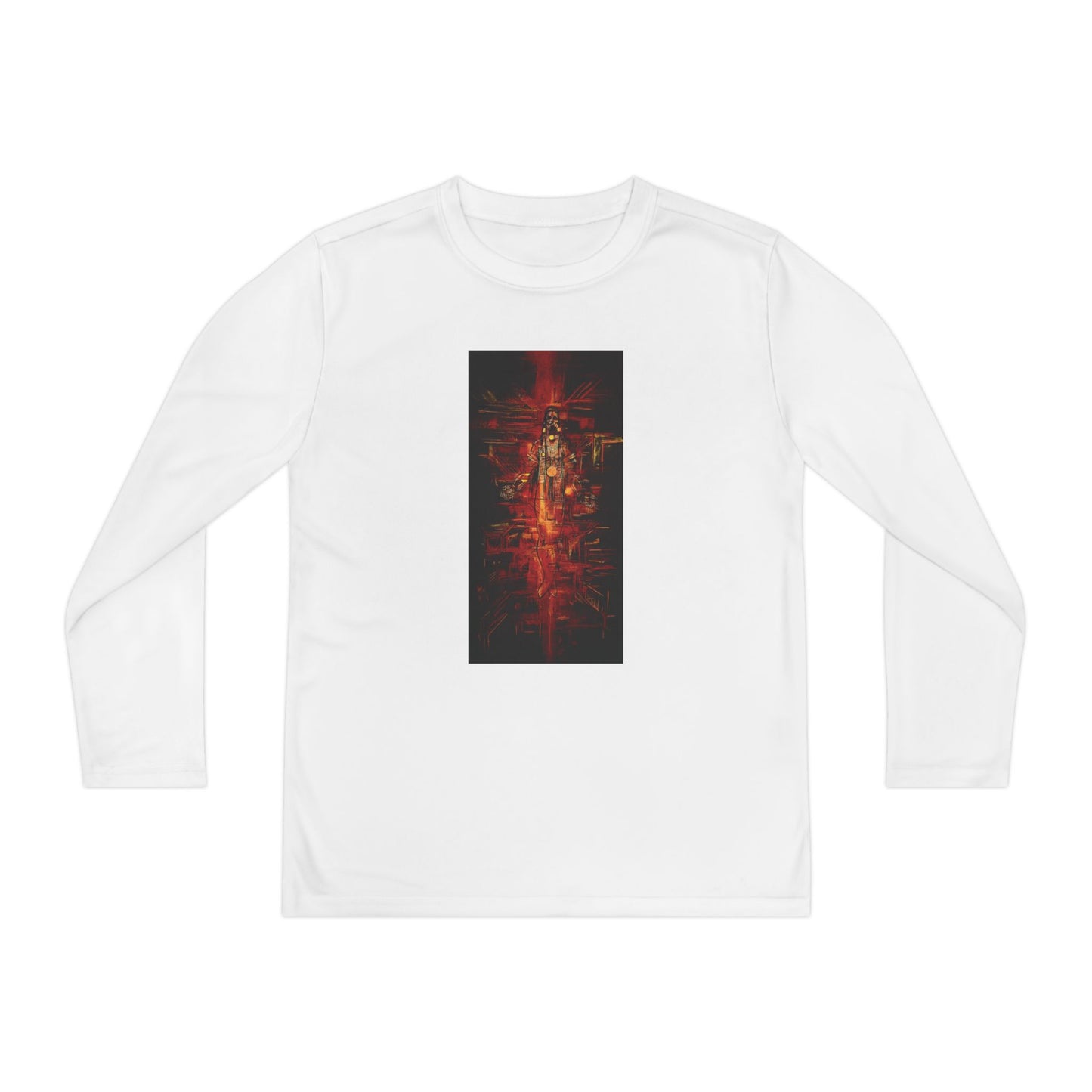 Sound of Silence Long Sleeve Competitor Tee with Colorful Abstract Design, Stylish Tee for Kids, Ideal for Casual Wear, Kids' Fashion, Birthday Gift