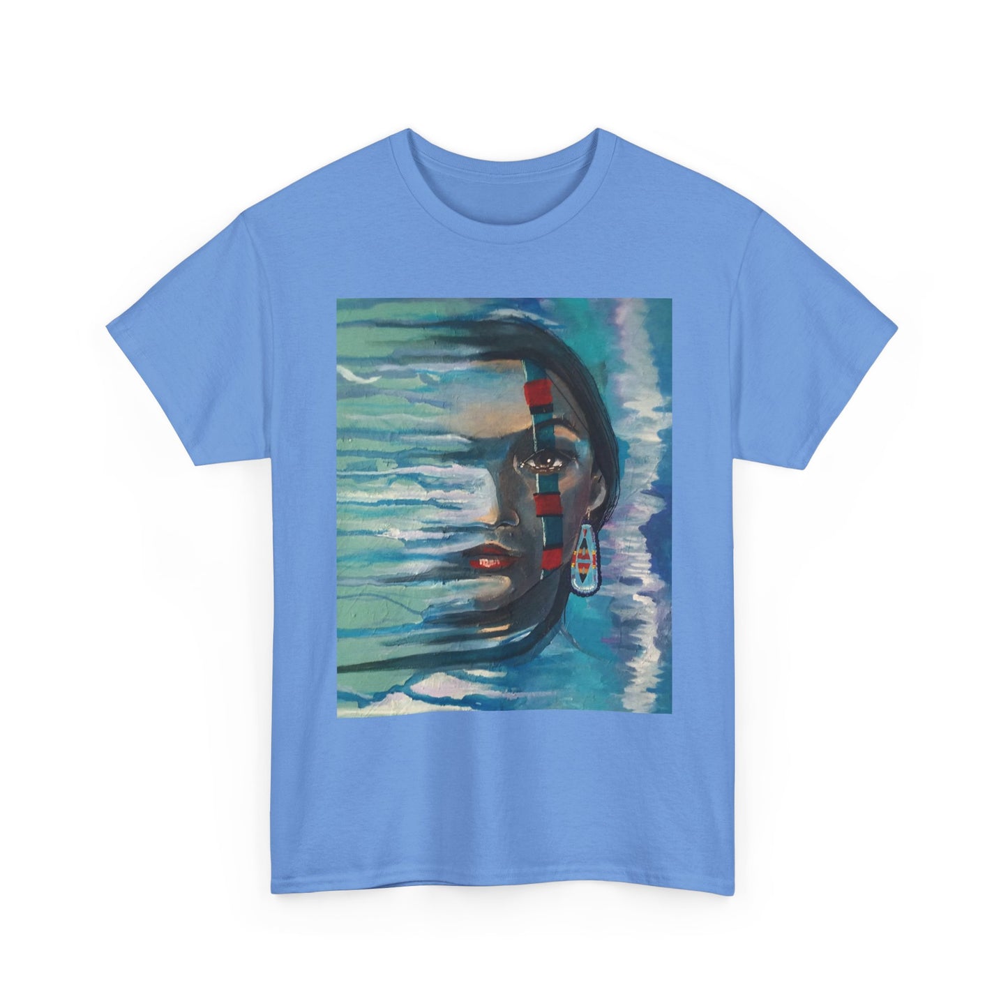 Whispers In The Wind Heavy Cotton Tee | Abstract Design, Comfortable Streetwear, Perfect for Art Lovers, Gifts, Everyday Wear