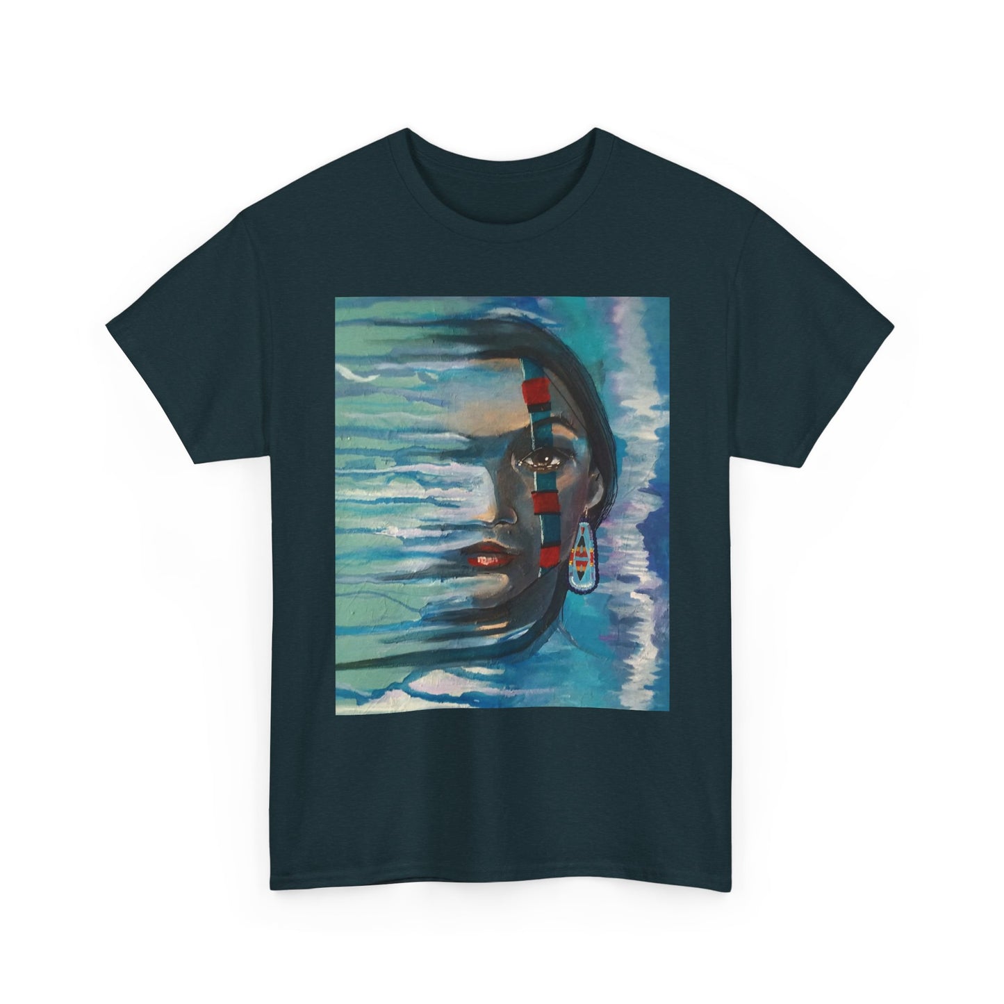 Whispers In The Wind Heavy Cotton Tee | Abstract Design, Comfortable Streetwear, Perfect for Art Lovers, Gifts, Everyday Wear