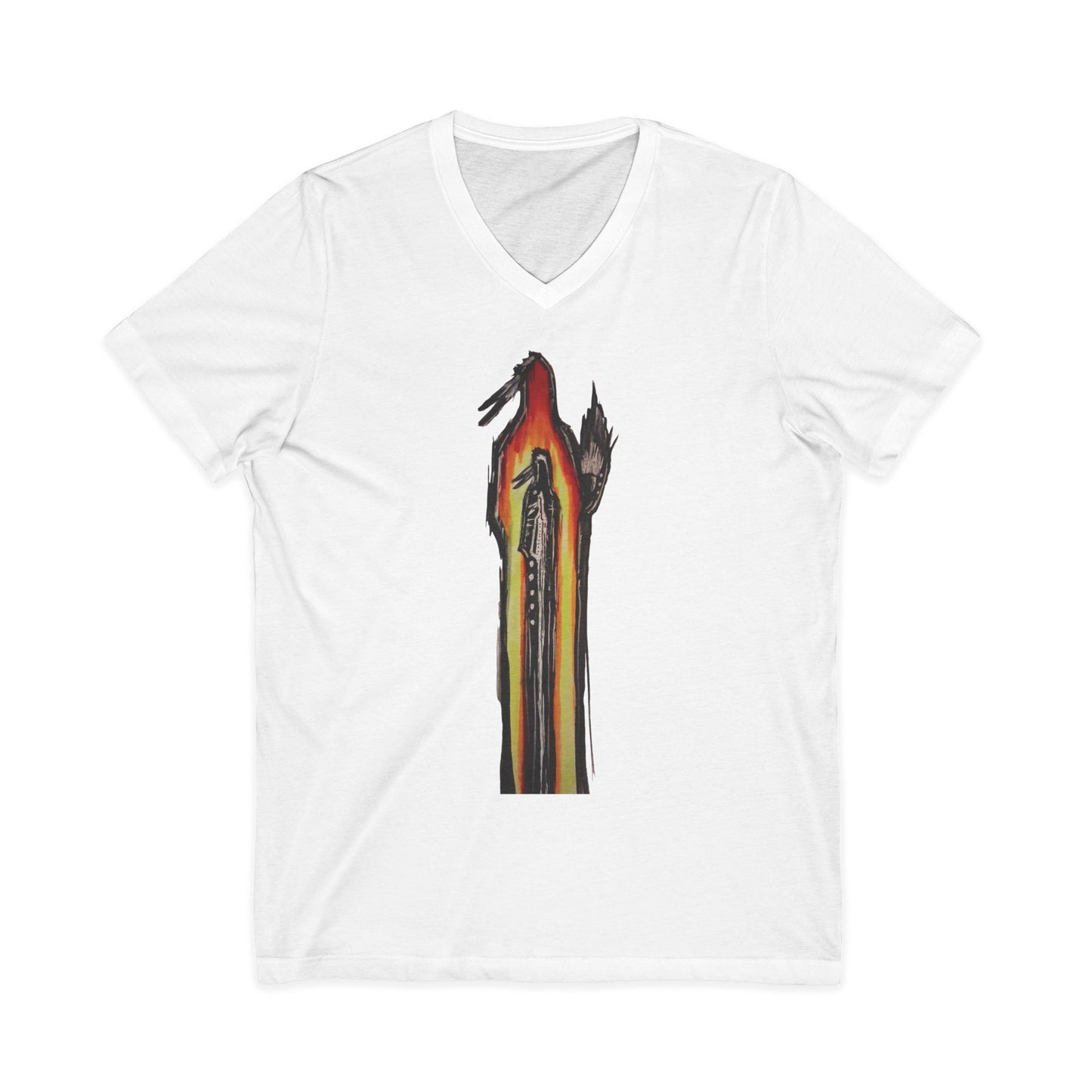 Southern Man Variant V-Neck Tee, Vibrant Graphic Tee, Unique Men's T-Shirt, Trendy Unisex Tee, Colorful Casual Wear, Gift for Art Lovers