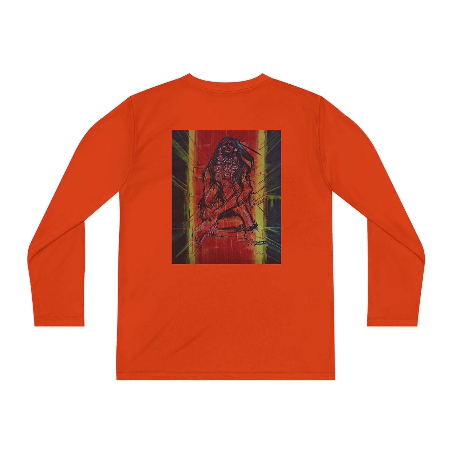 Sound of Silence Long Sleeve Competitor Tee with Colorful Abstract Design, Stylish Tee for Kids, Ideal for Casual Wear, Kids' Fashion, Birthday Gift