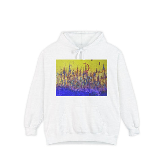 My Favorite Memory Garment-Dyed Hoodie, Vibrant Hoodie for Creative Souls, Cozy Apparel, Gift for Art Lovers, Casual Streetwear
