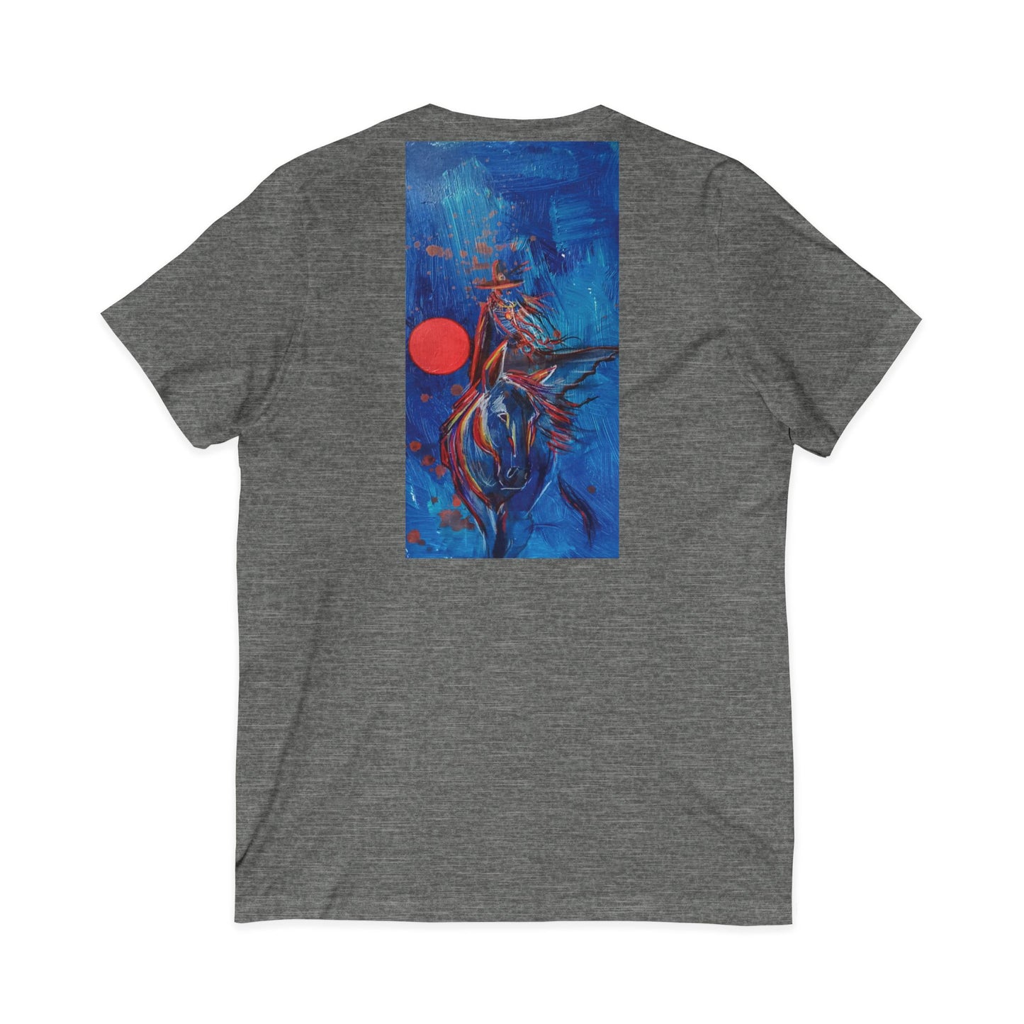 Southern Man Variant V-Neck Tee, Vibrant Graphic Tee, Unique Men's T-Shirt, Trendy Unisex Tee, Colorful Casual Wear, Gift for Art Lovers