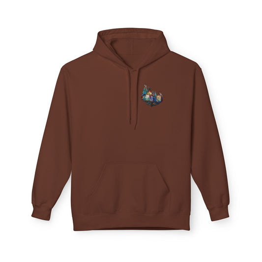 Sound of Silence #1 Native Hooded Sweatshirt, Unisex Fleece Pullover, Cozy Graphic Hoodie, Casual Streetwear, Gift for Art Lovers