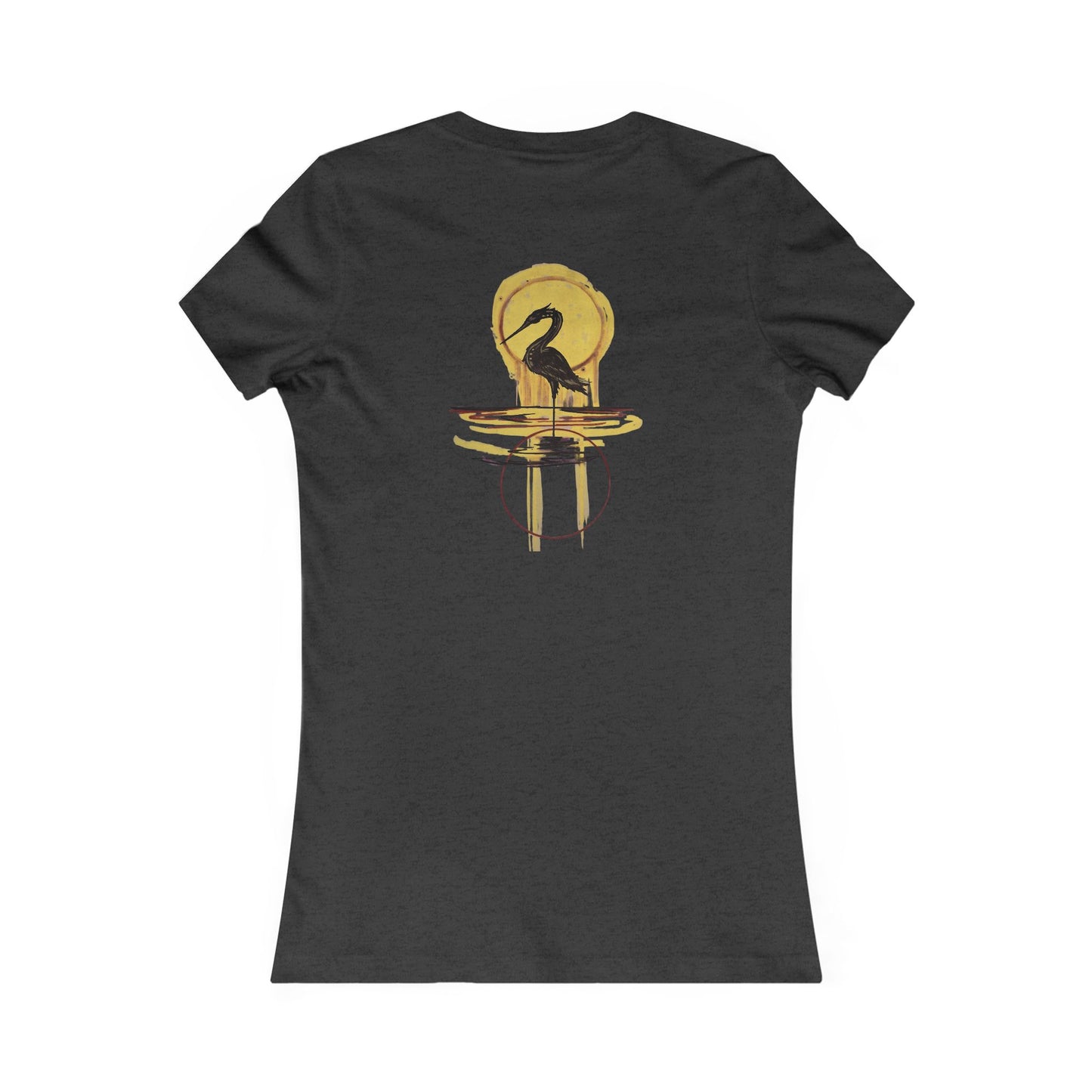 Sacred Waterbird Women's Tee, Casual Nature Shirt, Bird Lover Gift, Eco-Friendly Fashion, Unique Animal Design T-Shirt