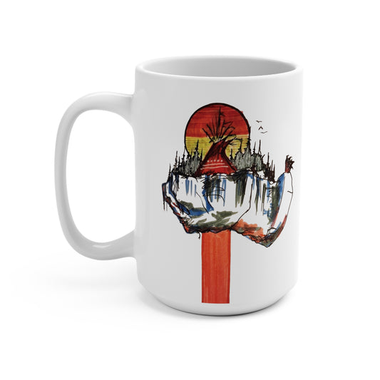 Wish You Were Here  15oz Mug for Coffee Lovers, Unique Gift for Home, Creative Kitchen Decor, Ideal for Birthdays, Artist-Inspired Design, [...]