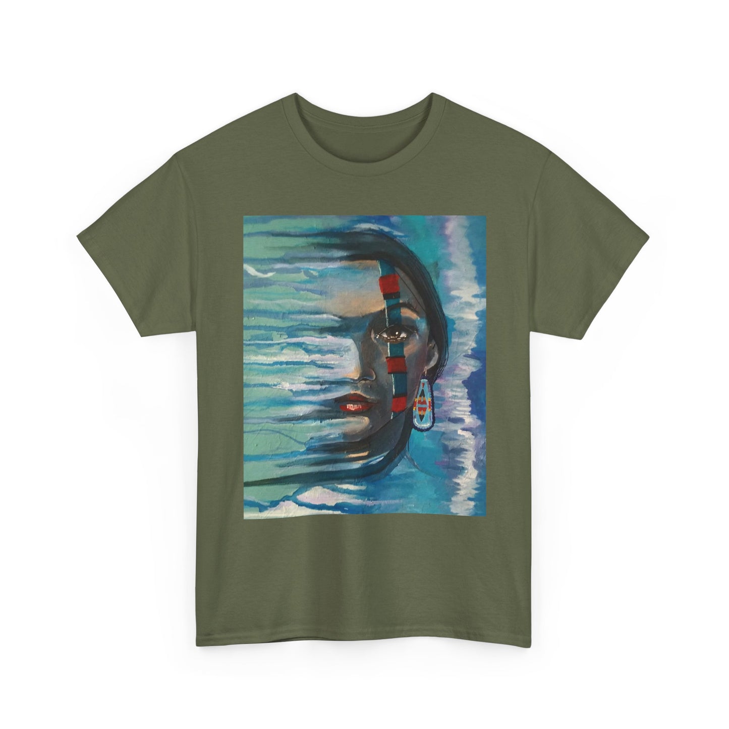 Whispers In The Wind Heavy Cotton Tee | Abstract Design, Comfortable Streetwear, Perfect for Art Lovers, Gifts, Everyday Wear