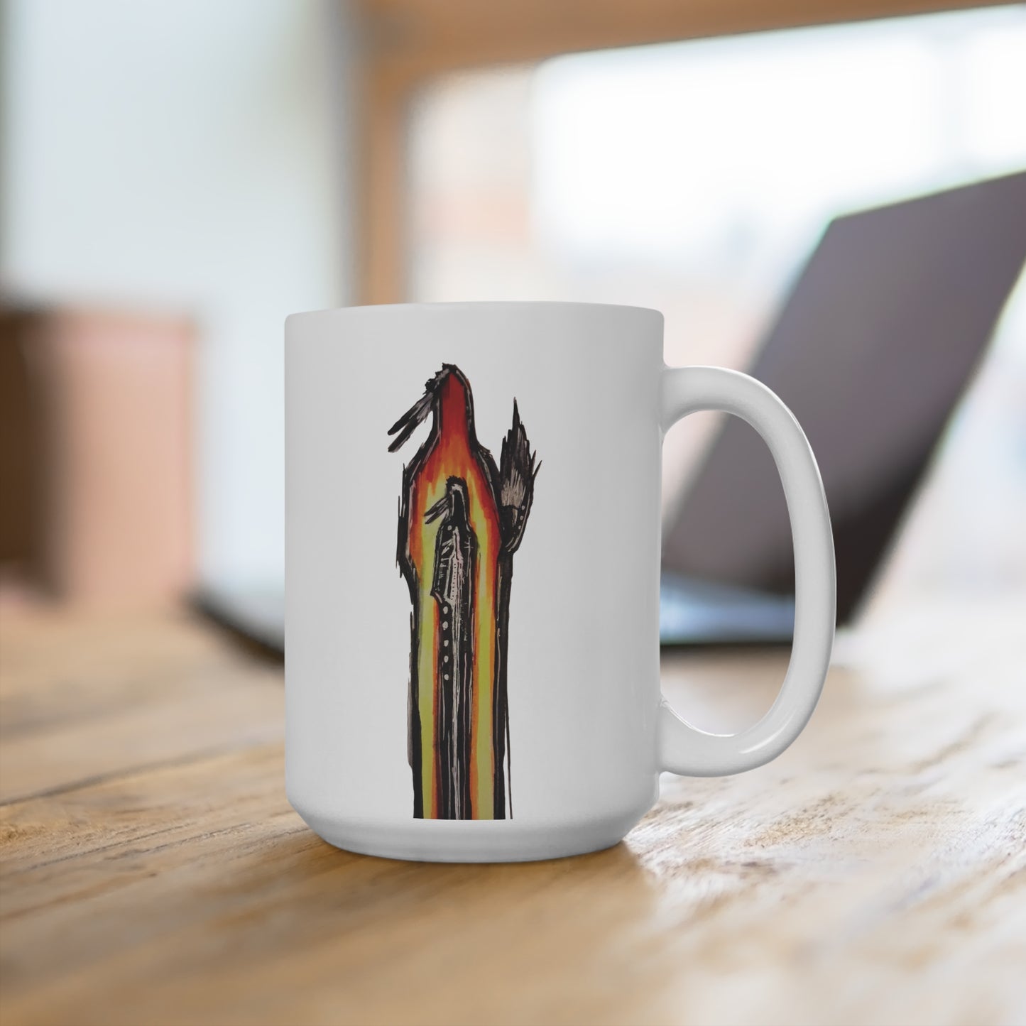 Wish You Were Here  15oz Mug for Coffee Lovers, Unique Gift for Home, Creative Kitchen Decor, Ideal for Birthdays, Artist-Inspired Design, [...]