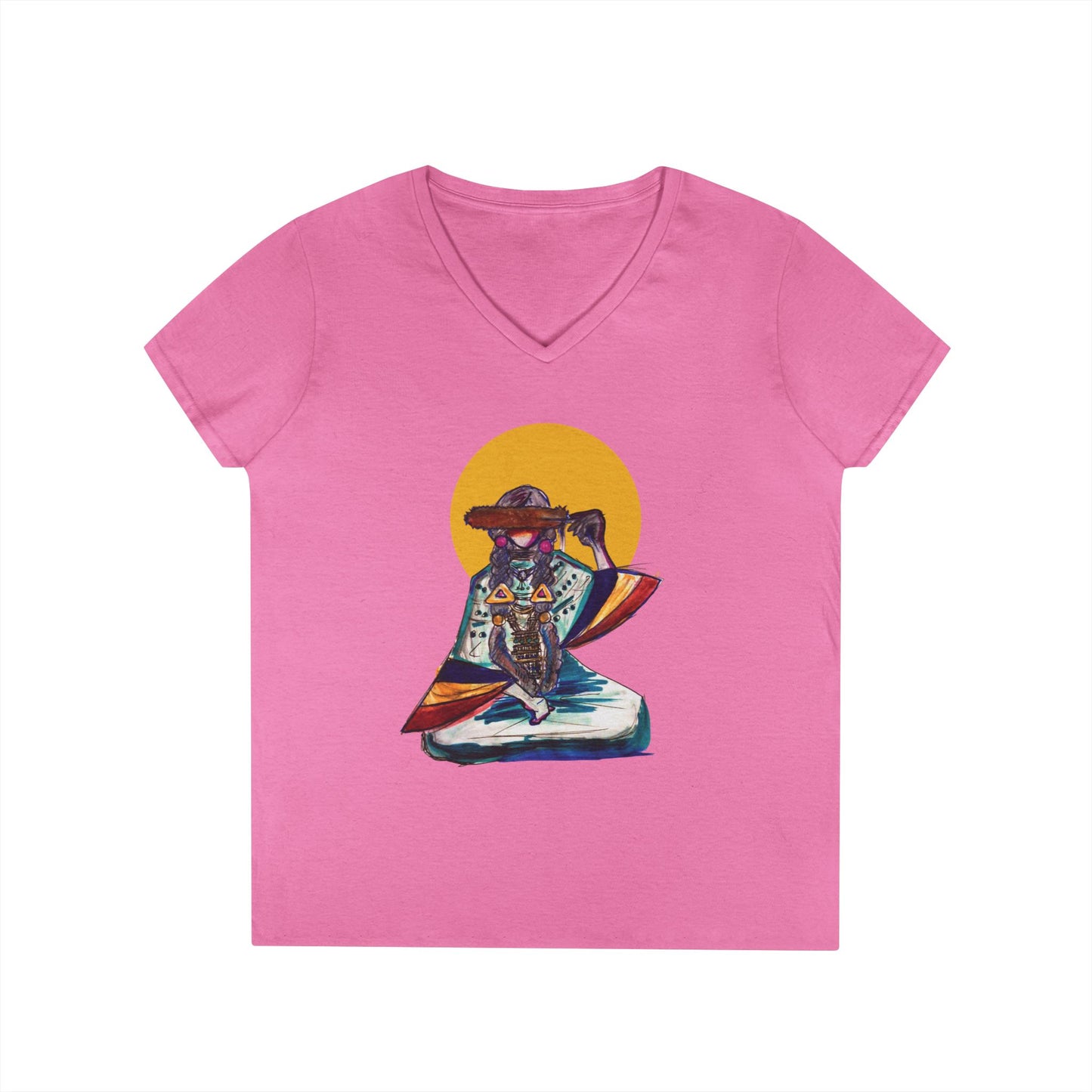 Plainfeather  V-Neck T-Shirt, Inspirational Tee, Thoughtful Gift, Meditation Shirt, Casual Wear, Spiritual Fashion