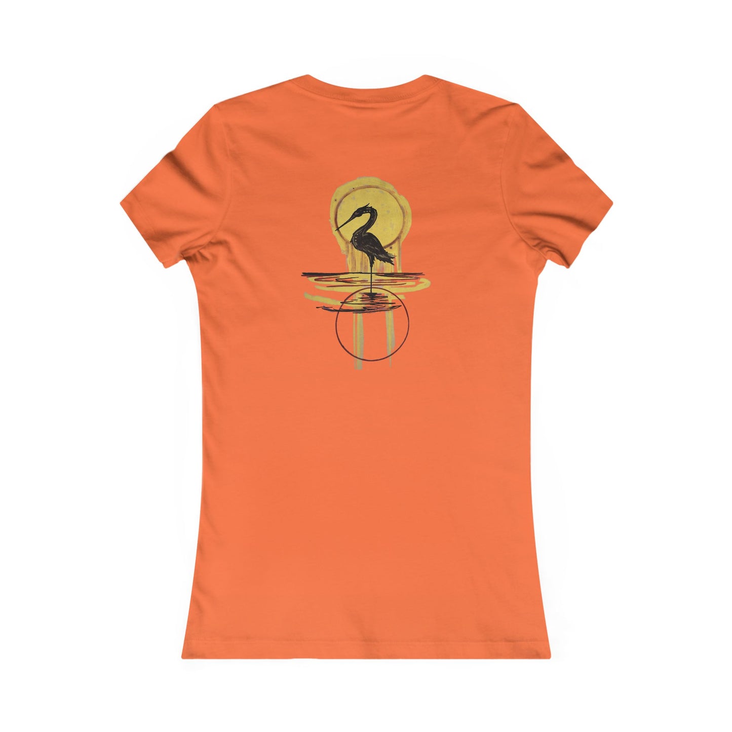 Sacred Waterbird Women's Tee, Casual Nature Shirt, Bird Lover Gift, Eco-Friendly Fashion, Unique Animal Design T-Shirt