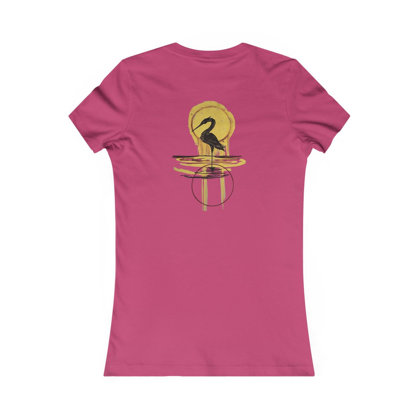 Sacred Waterbird Women's Tee, Casual Nature Shirt, Bird Lover Gift, Eco-Friendly Fashion, Unique Animal Design T-Shirt