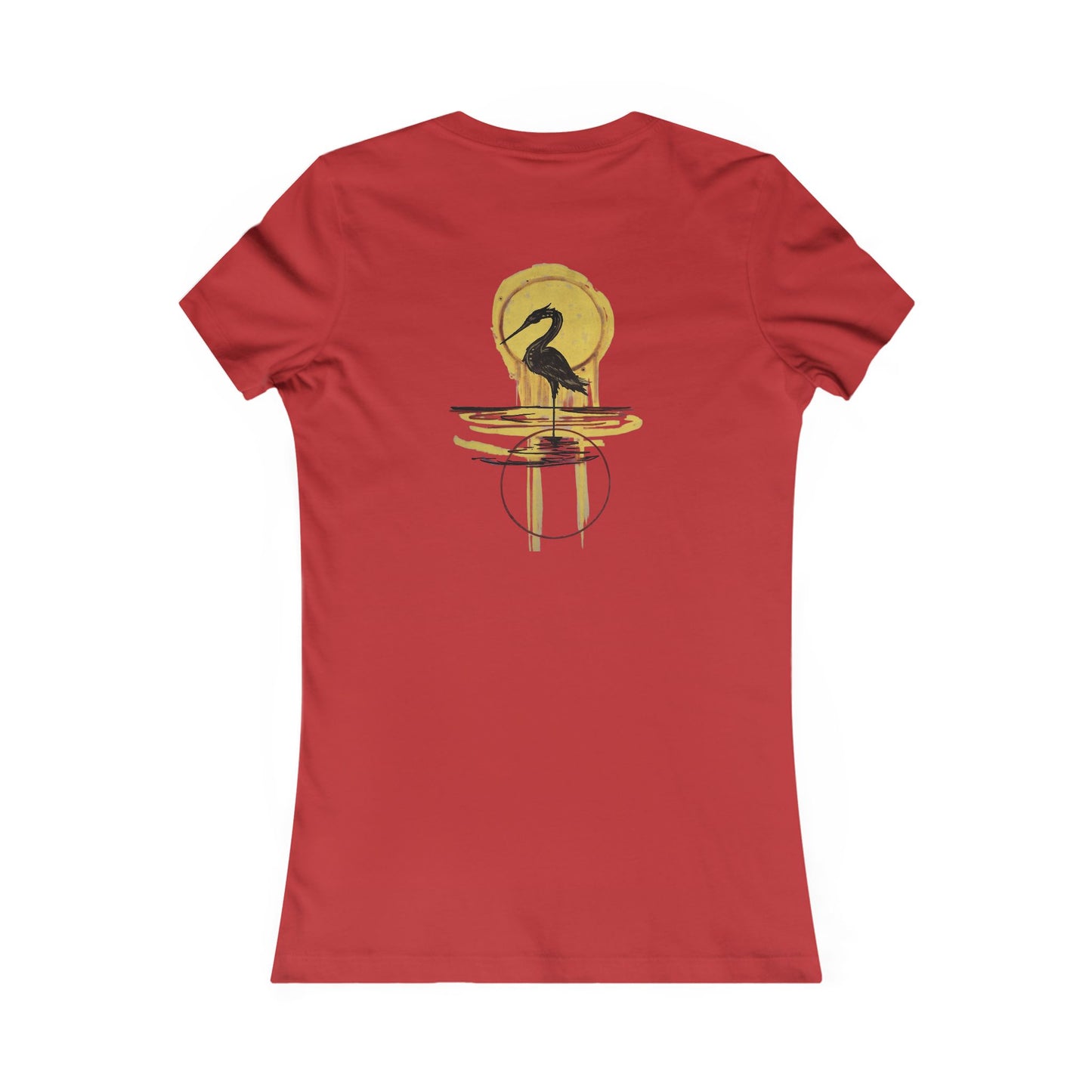 Sacred Waterbird Women's Tee, Casual Nature Shirt, Bird Lover Gift, Eco-Friendly Fashion, Unique Animal Design T-Shirt