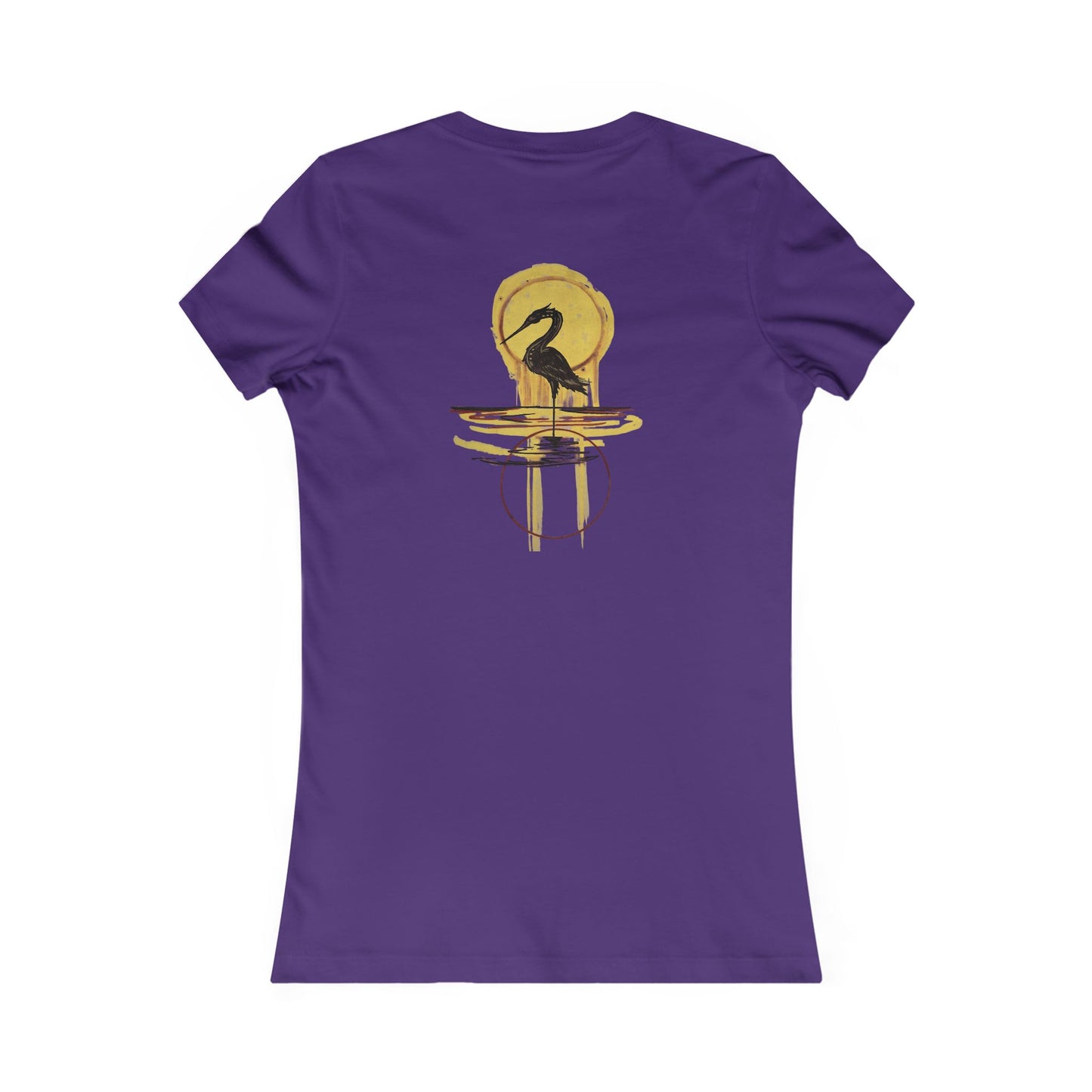 Sacred Waterbird Women's Tee, Casual Nature Shirt, Bird Lover Gift, Eco-Friendly Fashion, Unique Animal Design T-Shirt