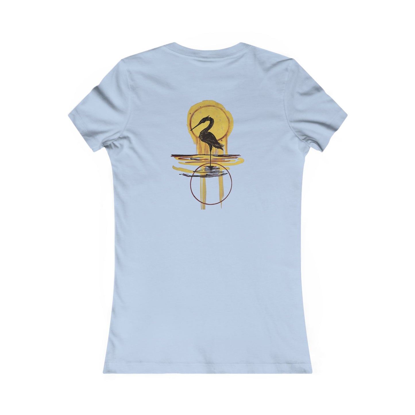 Sacred Waterbird Women's Tee, Casual Nature Shirt, Bird Lover Gift, Eco-Friendly Fashion, Unique Animal Design T-Shirt