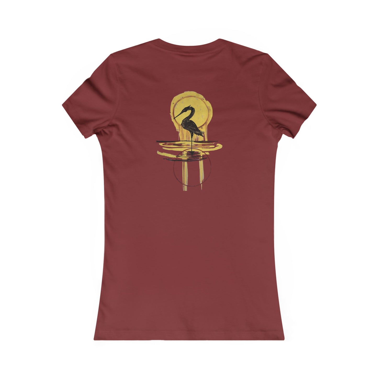 Sacred Waterbird Women's Tee, Casual Nature Shirt, Bird Lover Gift, Eco-Friendly Fashion, Unique Animal Design T-Shirt