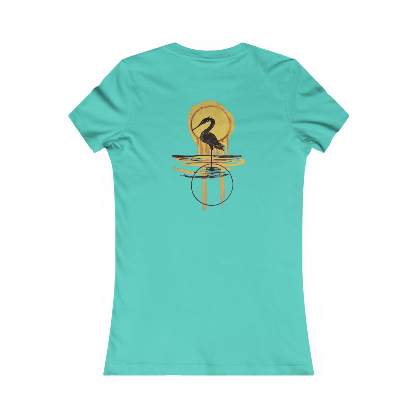 Sacred Waterbird Women's Tee, Casual Nature Shirt, Bird Lover Gift, Eco-Friendly Fashion, Unique Animal Design T-Shirt