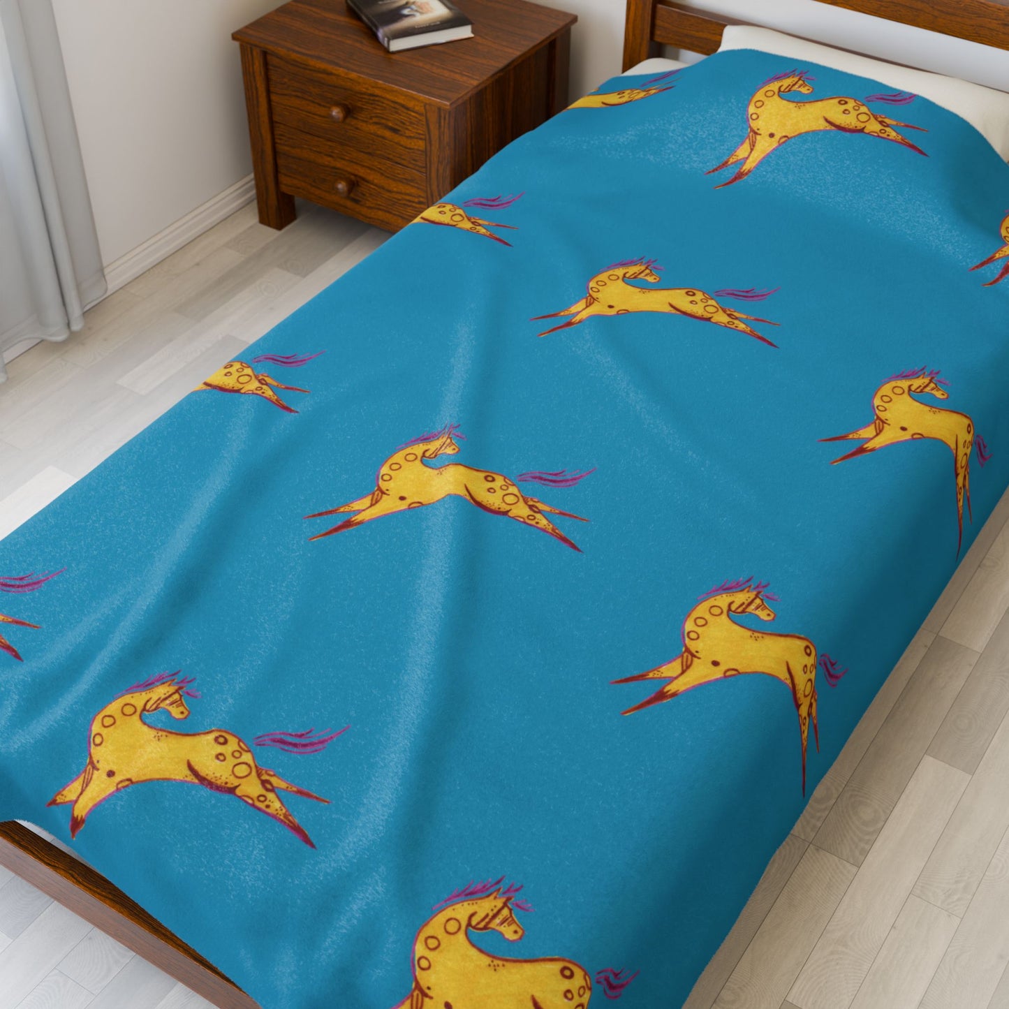 Spotted Horse Plush blanket