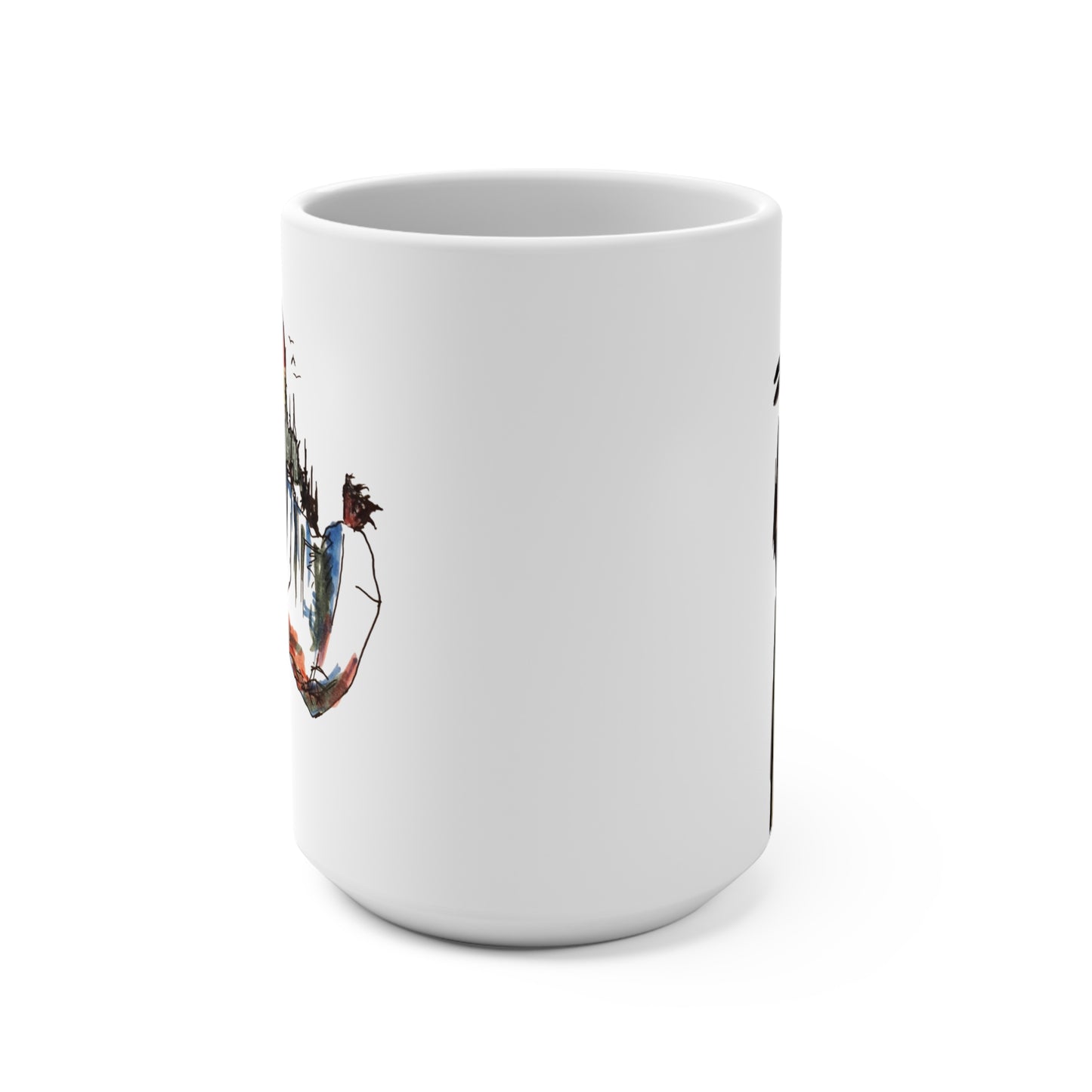 Wish You Were Here  15oz Mug for Coffee Lovers, Unique Gift for Home, Creative Kitchen Decor, Ideal for Birthdays, Artist-Inspired Design, [...]