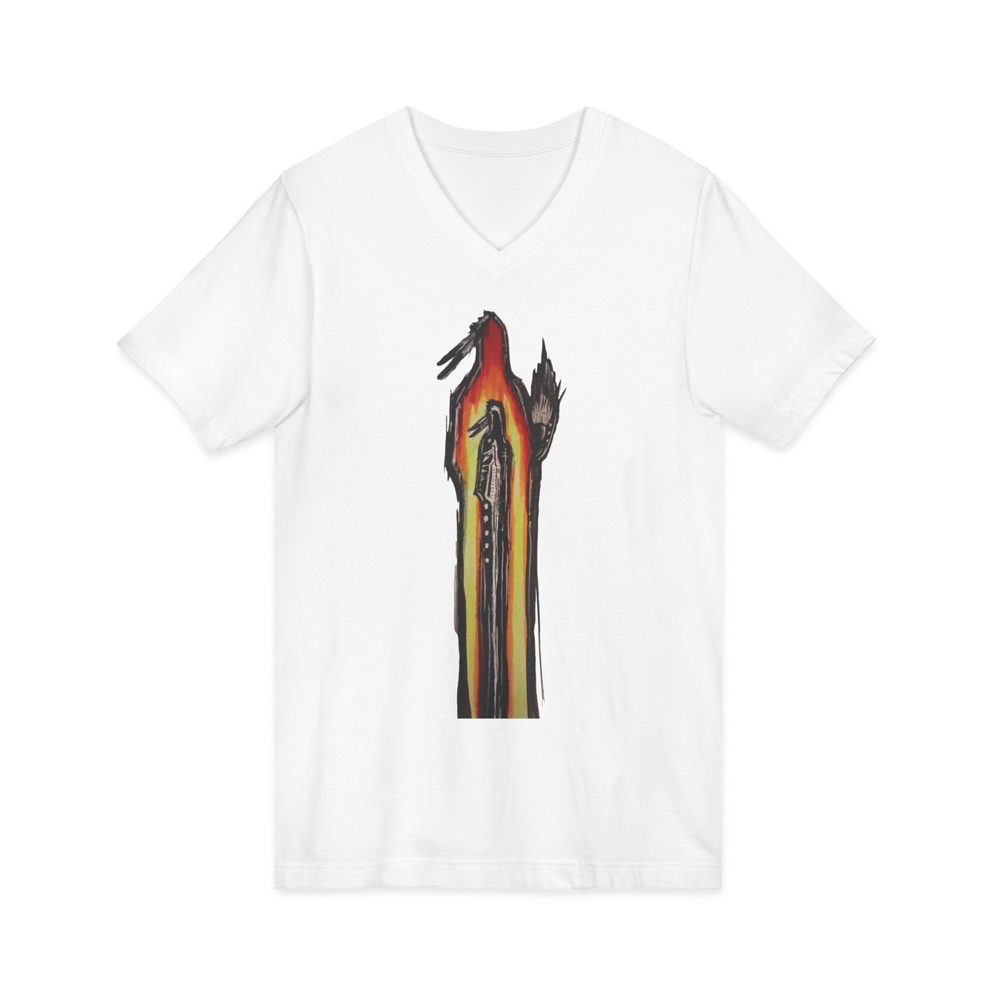 Southern Man Variant V-Neck Tee, Vibrant Graphic Tee, Unique Men's T-Shirt, Trendy Unisex Tee, Colorful Casual Wear, Gift for Art Lovers